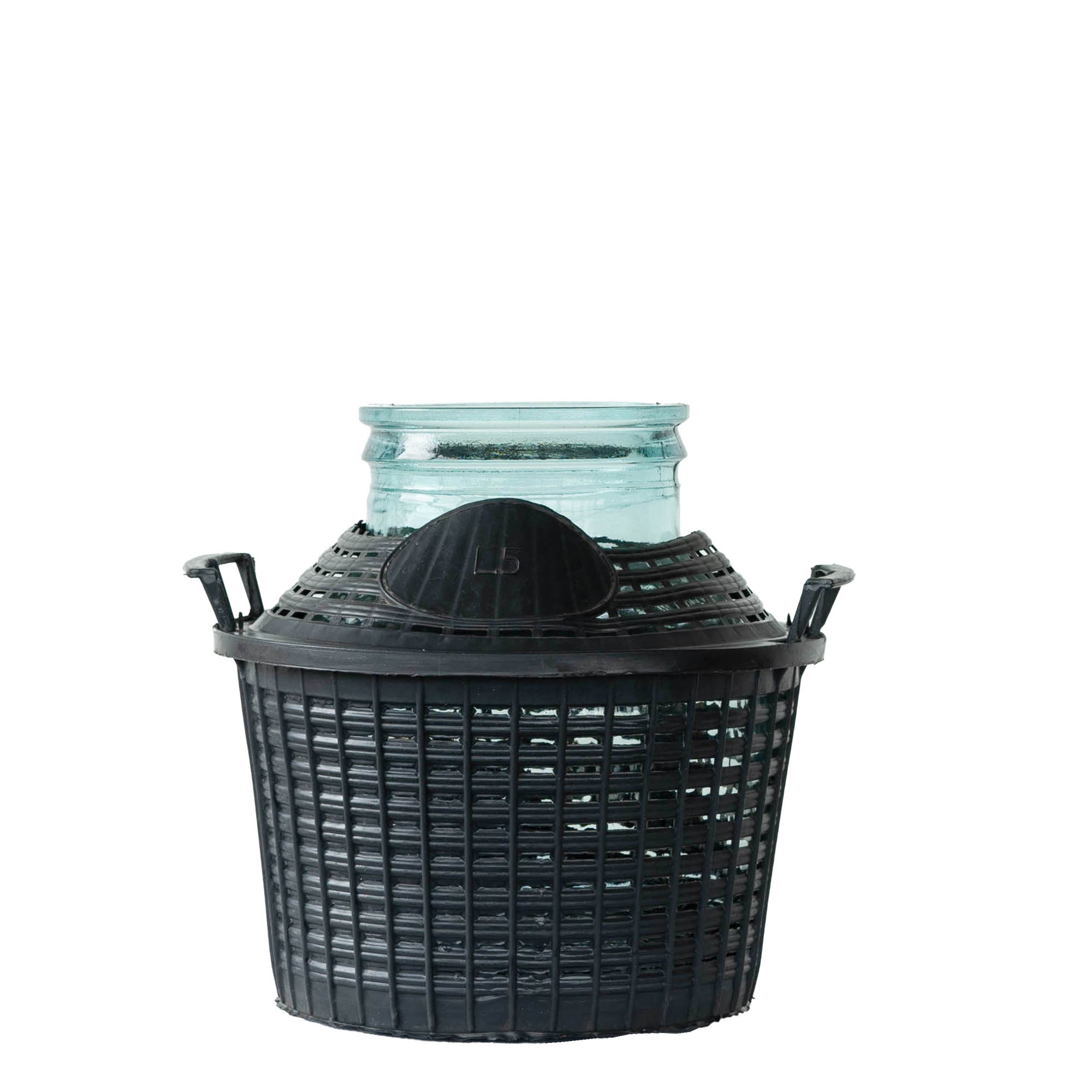 Frasco de balão de 5 l, gargalo largo, vidro, boca: tampa de encaixe Frasco de balão de 5 l, gargalo largo, vidro, boca: tampa de encaixe