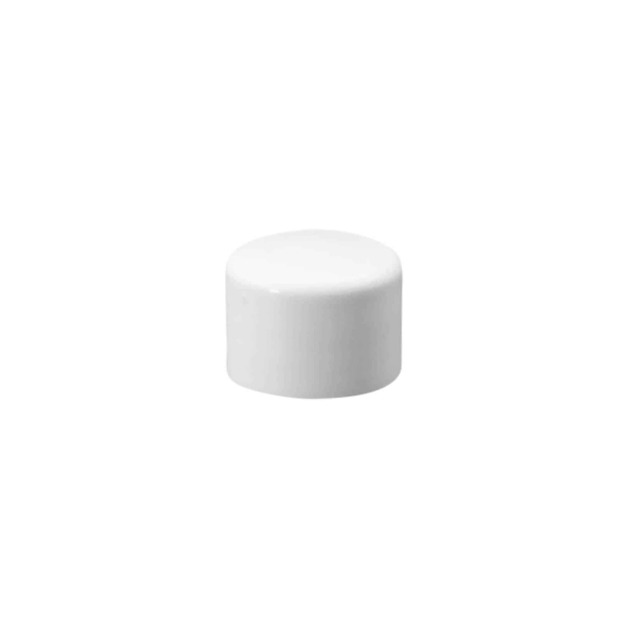 Tampa de rosca, plástico PP, branco, boca: 20/410