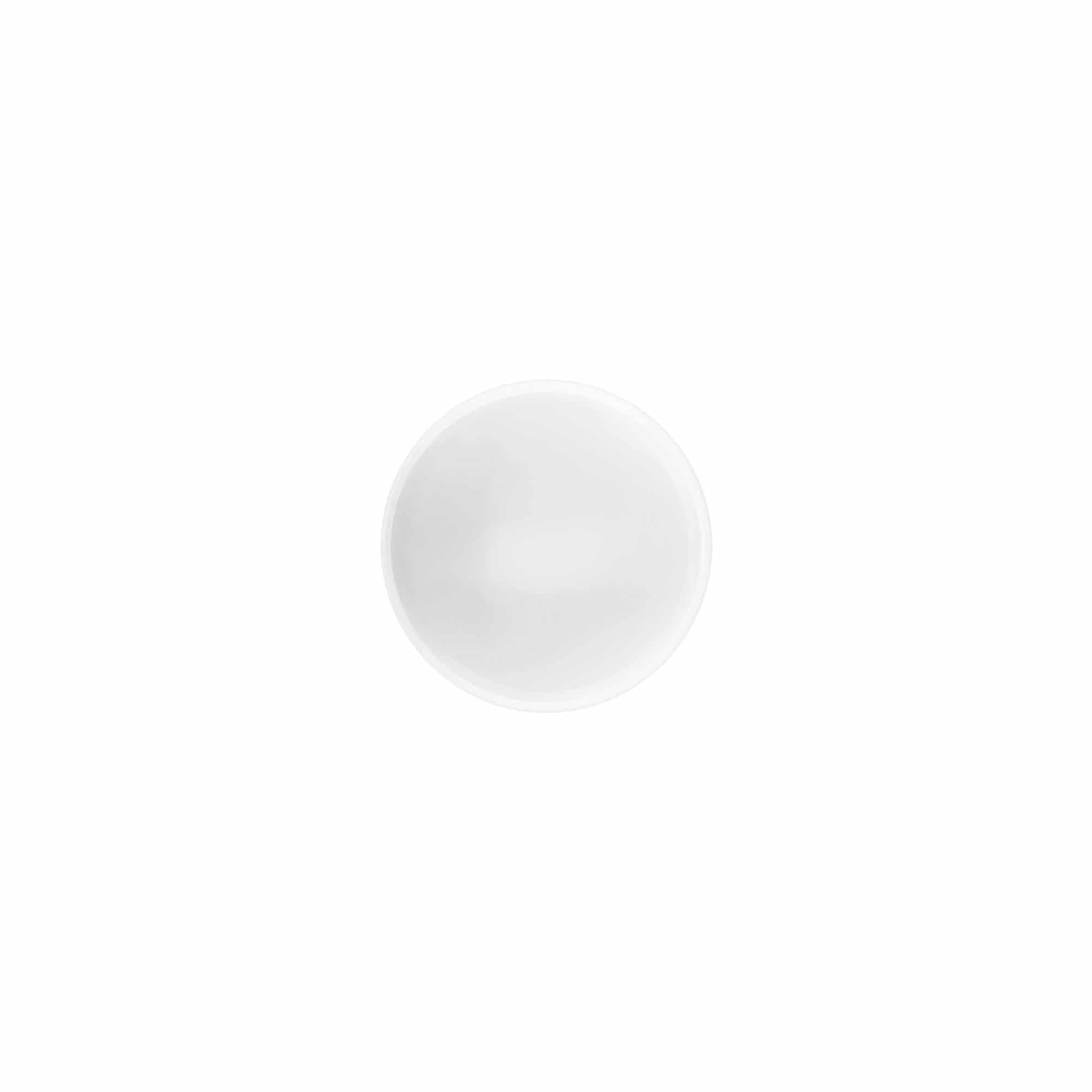 Tampa de rosca 'White Line' 35ml, plástico PP, branco