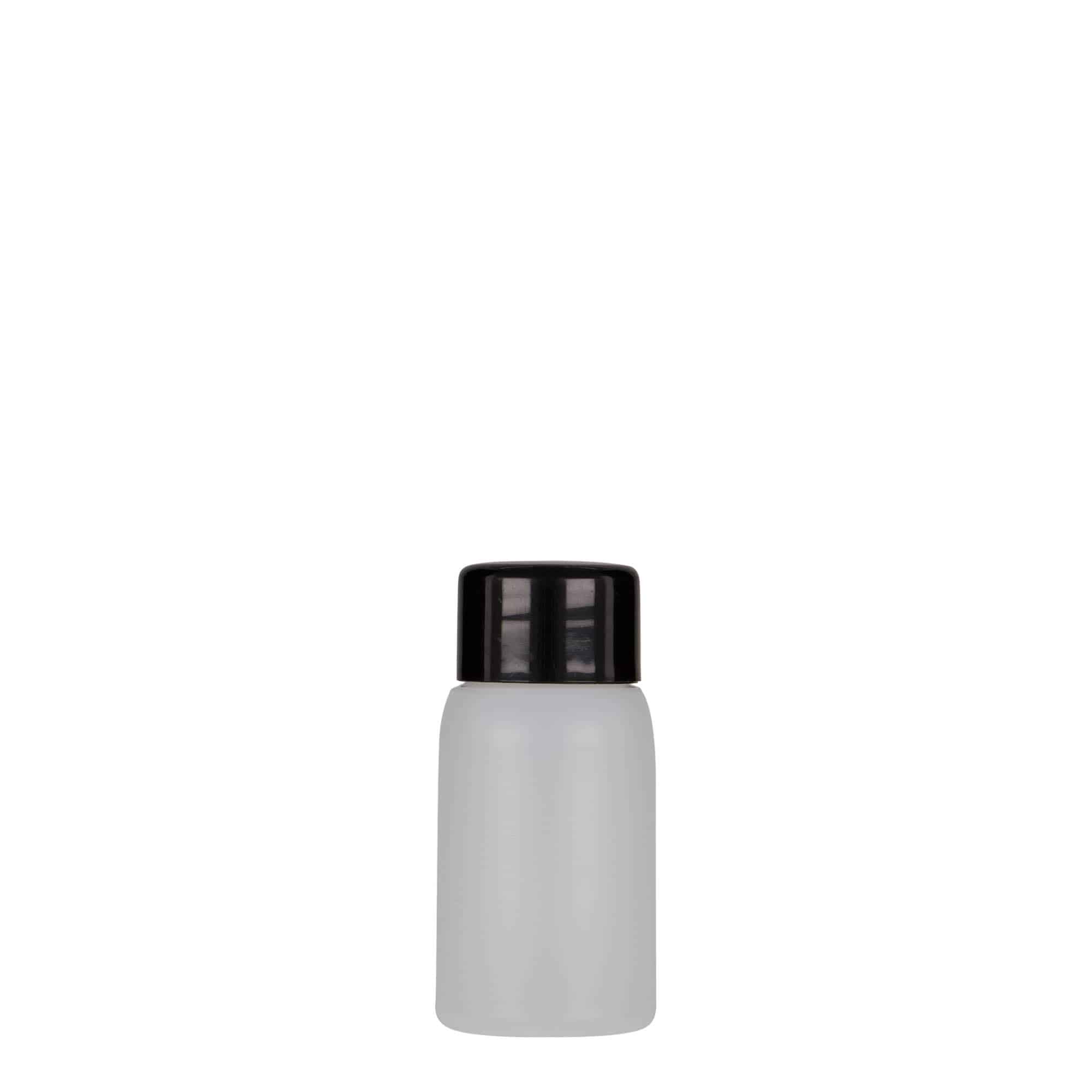 Frasco de plástico de 30 ml 'Tuffy', HDPE, natural, bocal: 24/410
