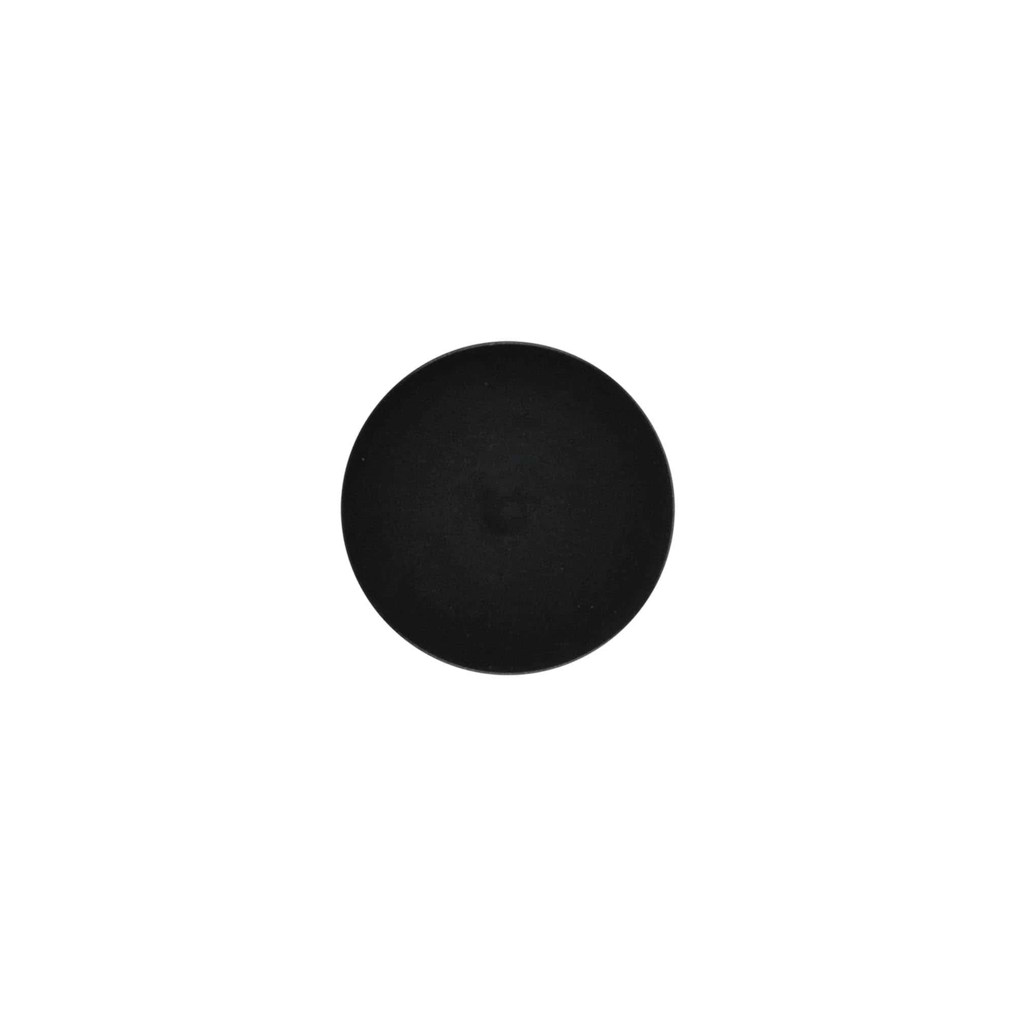 Tampa de rosca para 30 ml 'Antonella', plástico PP, preto