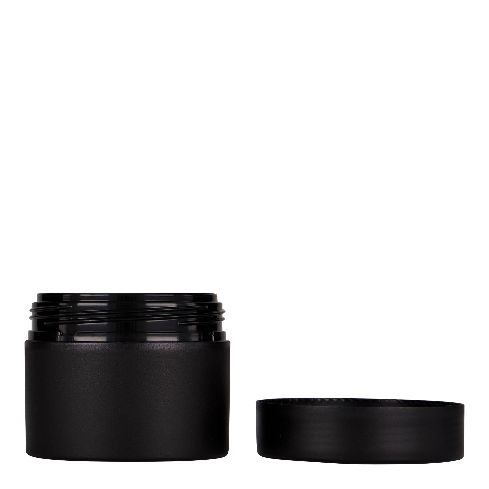 Dose de plástico 100 ml 'Antonella', PP, preto, abertura: tampa de rosca