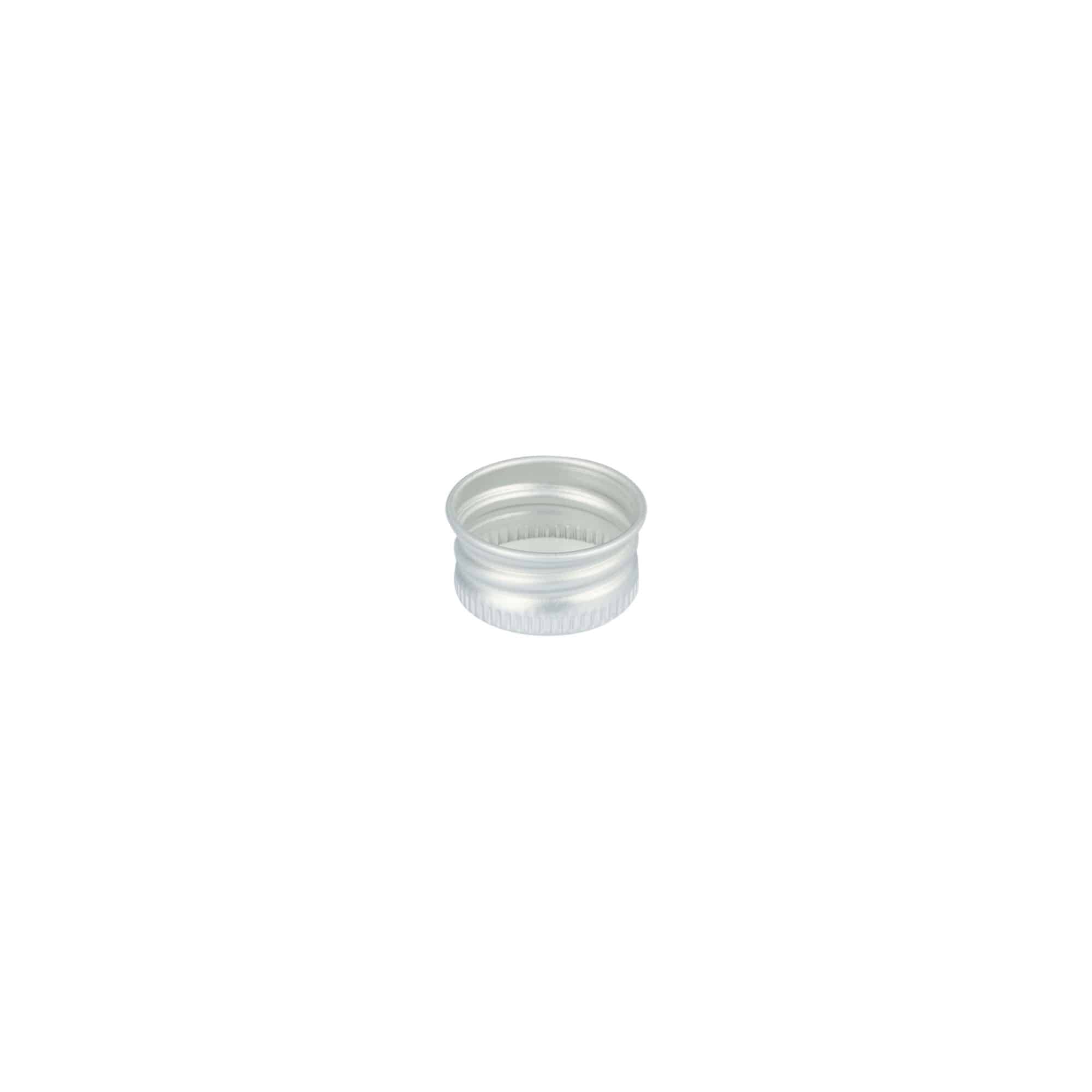 Tampa de rosca, metal, prateada, para bocal: 20/410