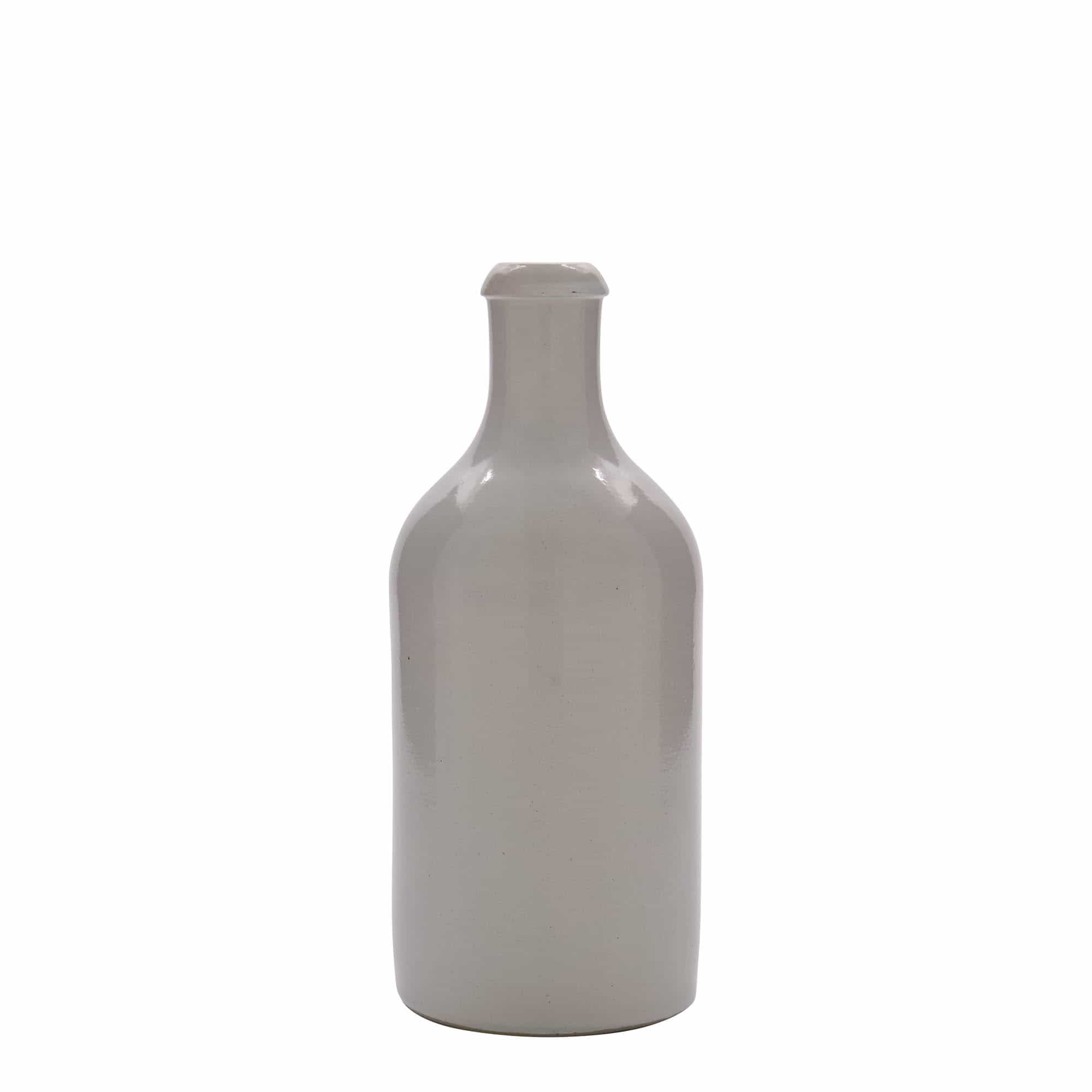 500 ml Jarro de barro, grés, branco, boca: Cortiça 500 ml Jarro de barro, grés, branco, boca: Cortiça