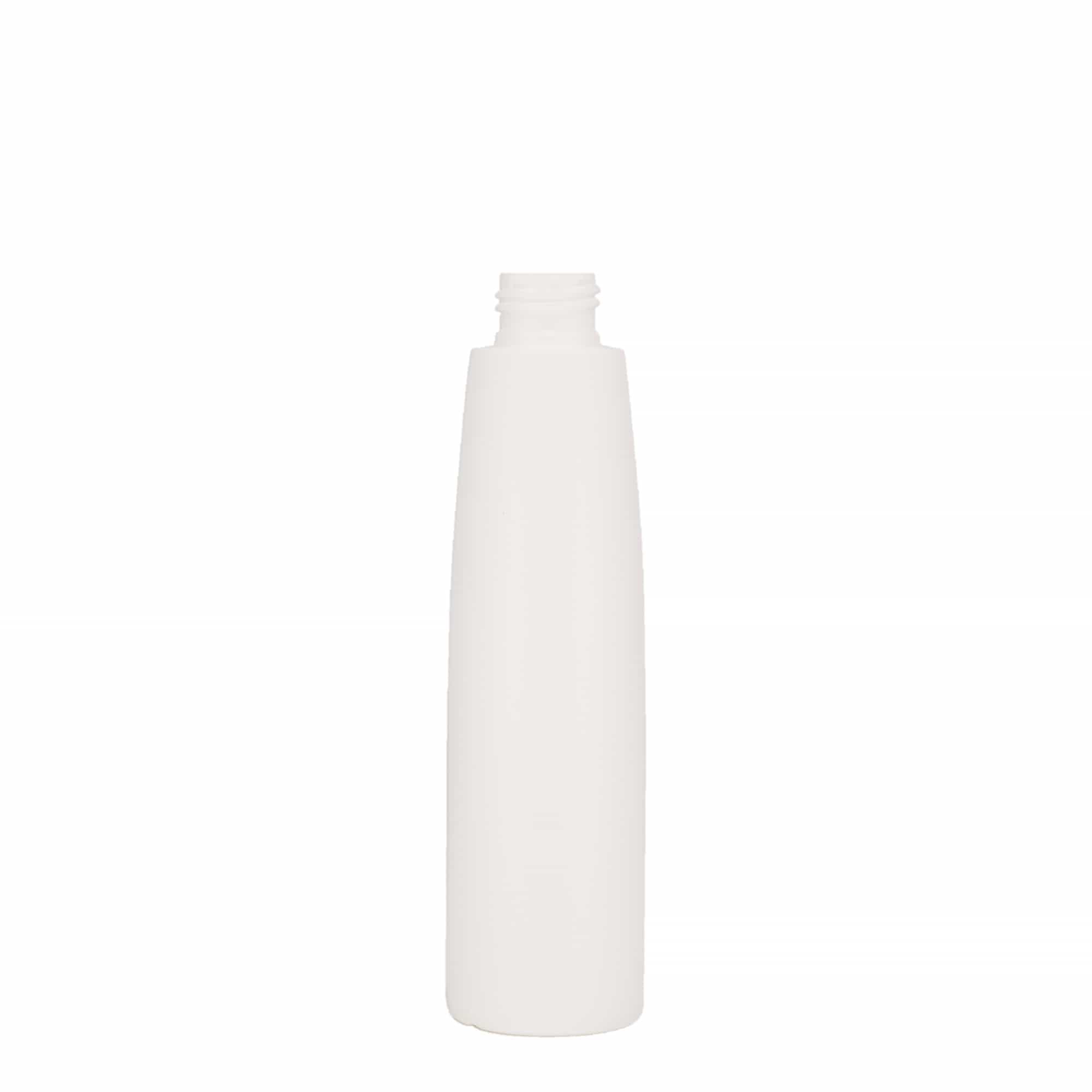 Frasco de plástico 200 ml 'Donald', HDPE, branco, bocal: 24/410