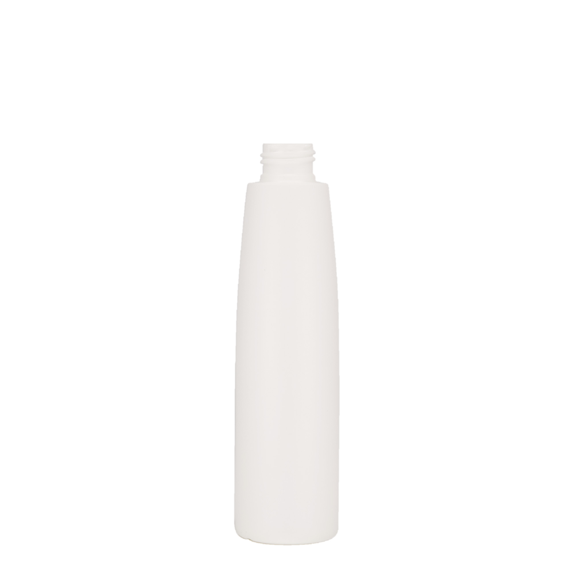 Frasco de plástico 200 ml 'Donald', HDPE, branco, bocal: 24/410 Frasco de plástico 200 ml 'Donald', HDPE, branco, bocal: 24/410