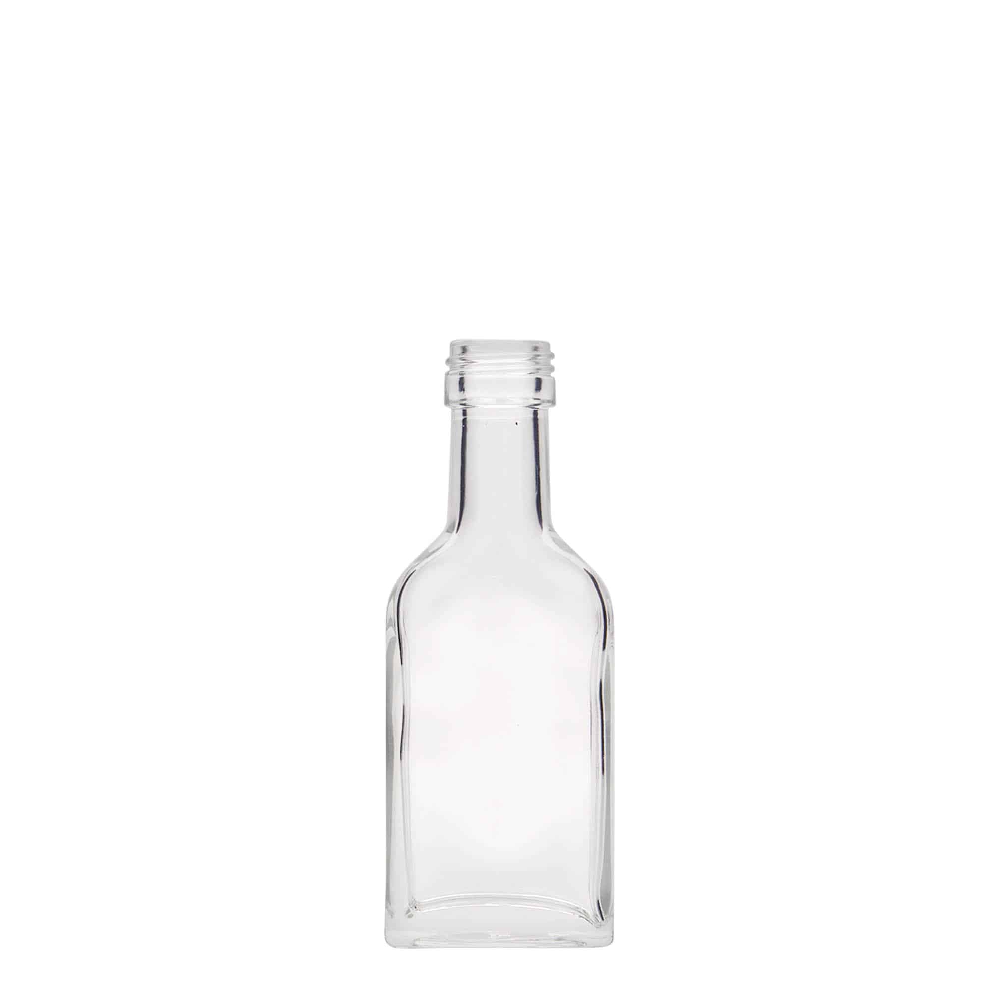 40 ml Garrafa de bolso pescoço longo, vidro, boca: PP 22 40 ml Garrafa de bolso pescoço longo, vidro, boca: PP 22