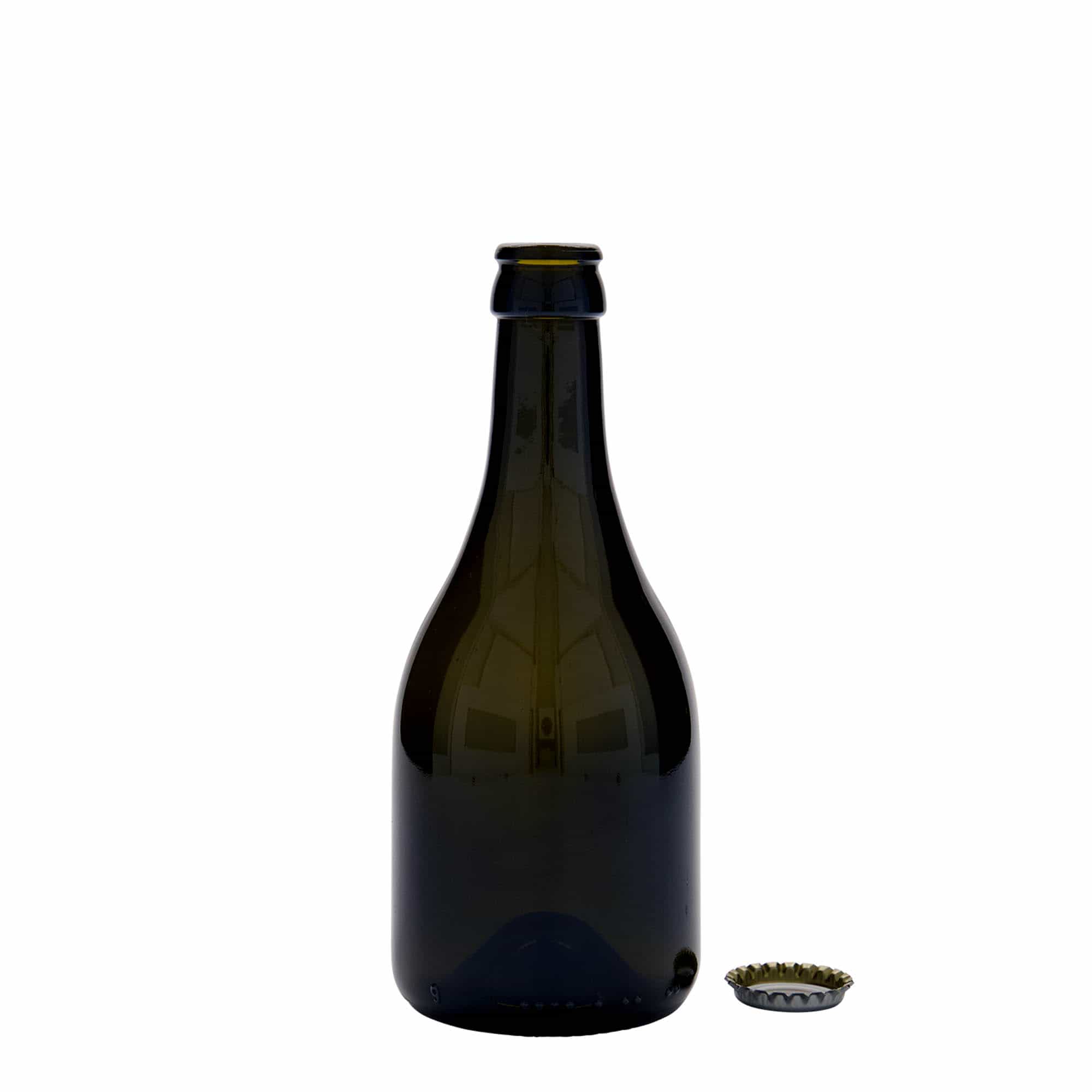 Garrafa de cerveja 330 ml 'Horta', vidro, verde antigo, boca: tampa de coroa