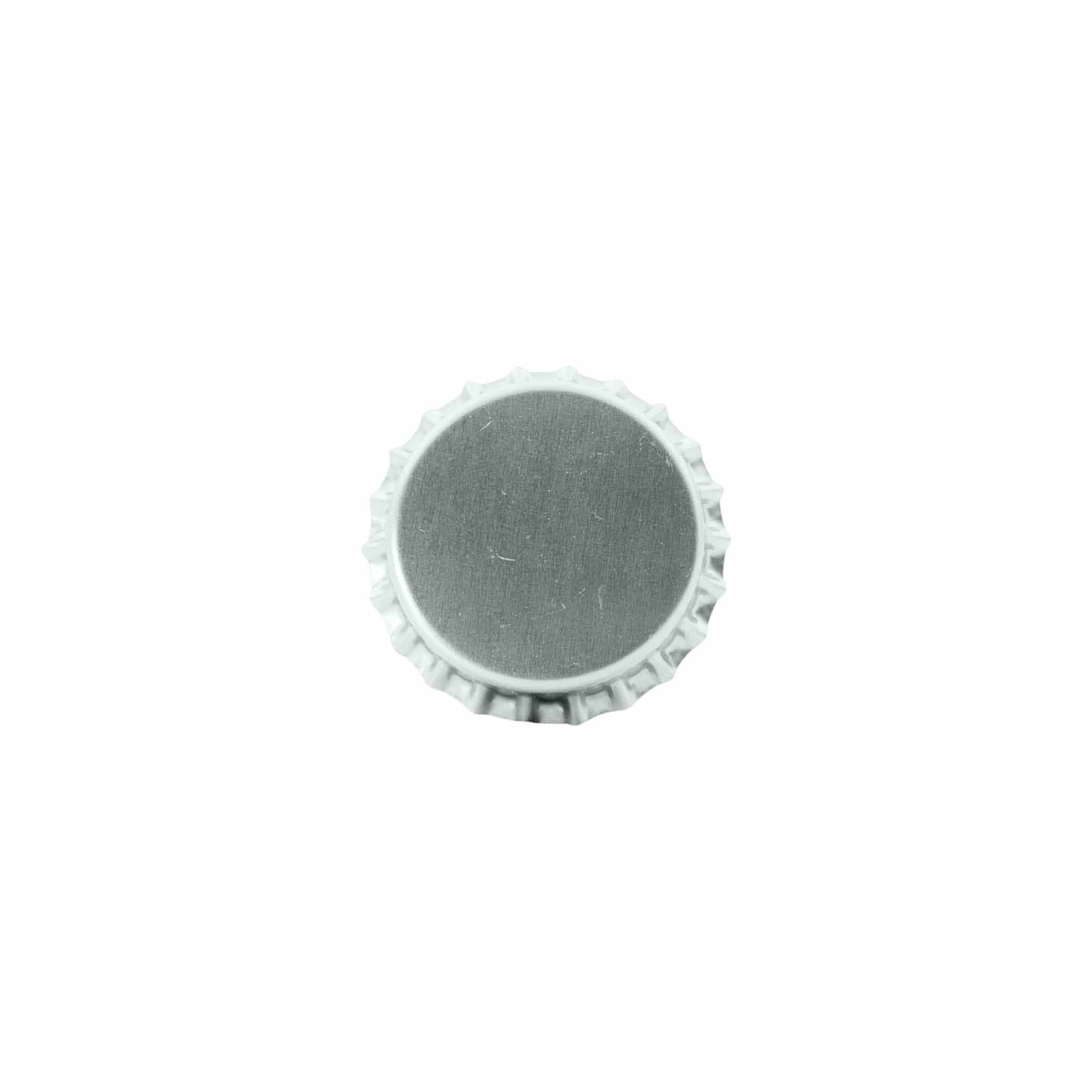 Tampas de garrafa 29 mm, metal, prateado