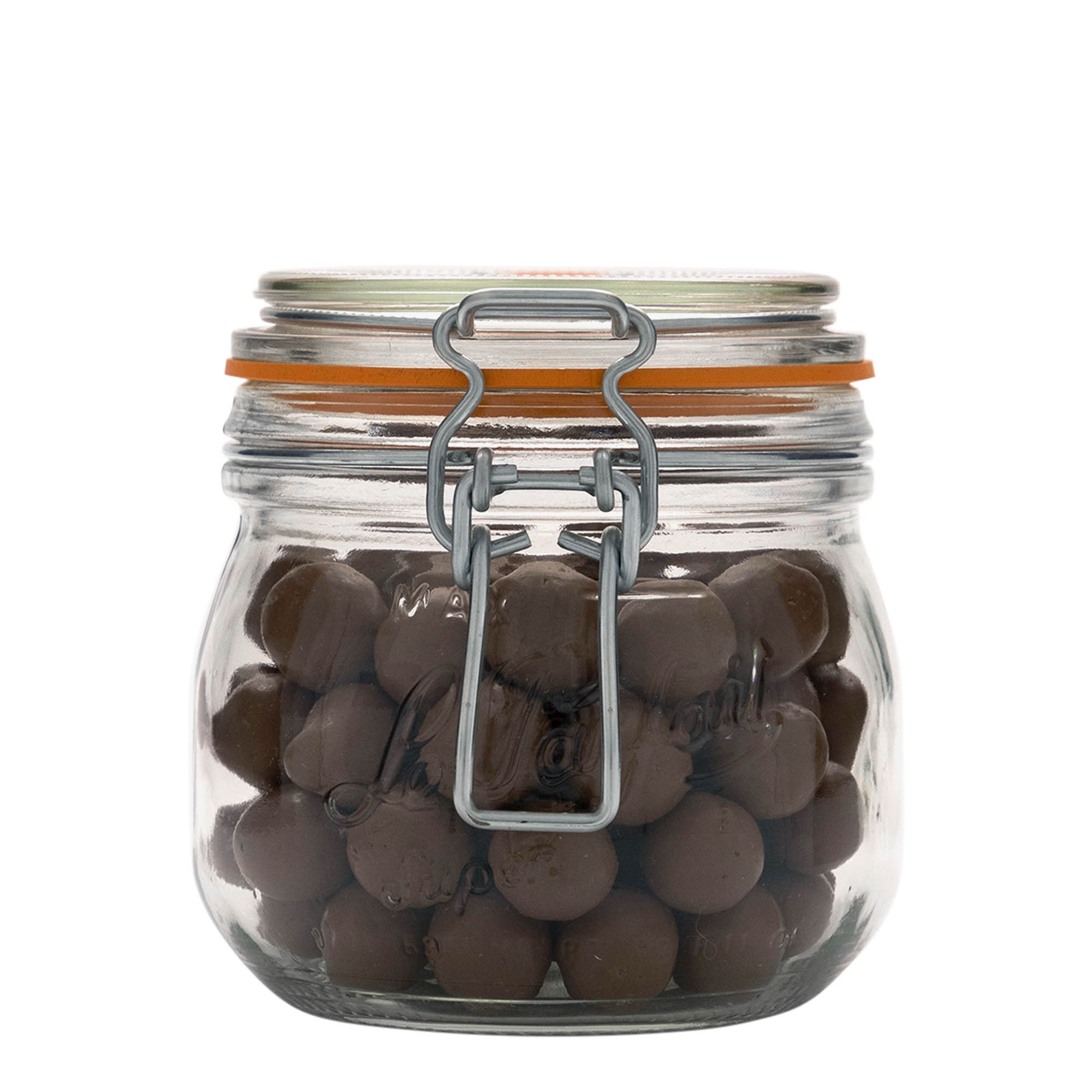 Frasco de vidro de 500 ml com fecho de arame 'Le Parfait Super Bocal', abertura: fecho de arame