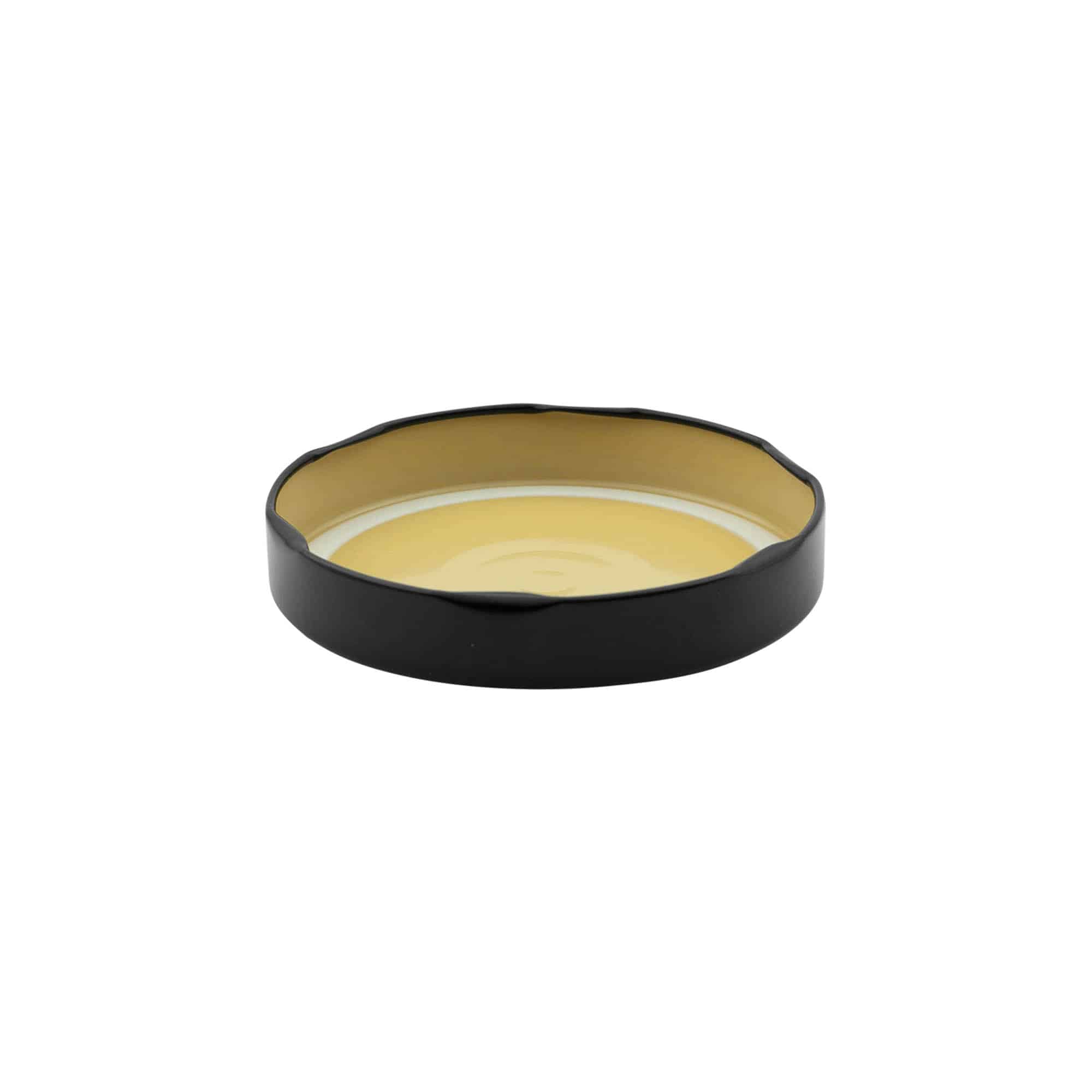 Tampa Deep-Twist-Off, folha de flandres, preto, para boca: Deep-TO 82