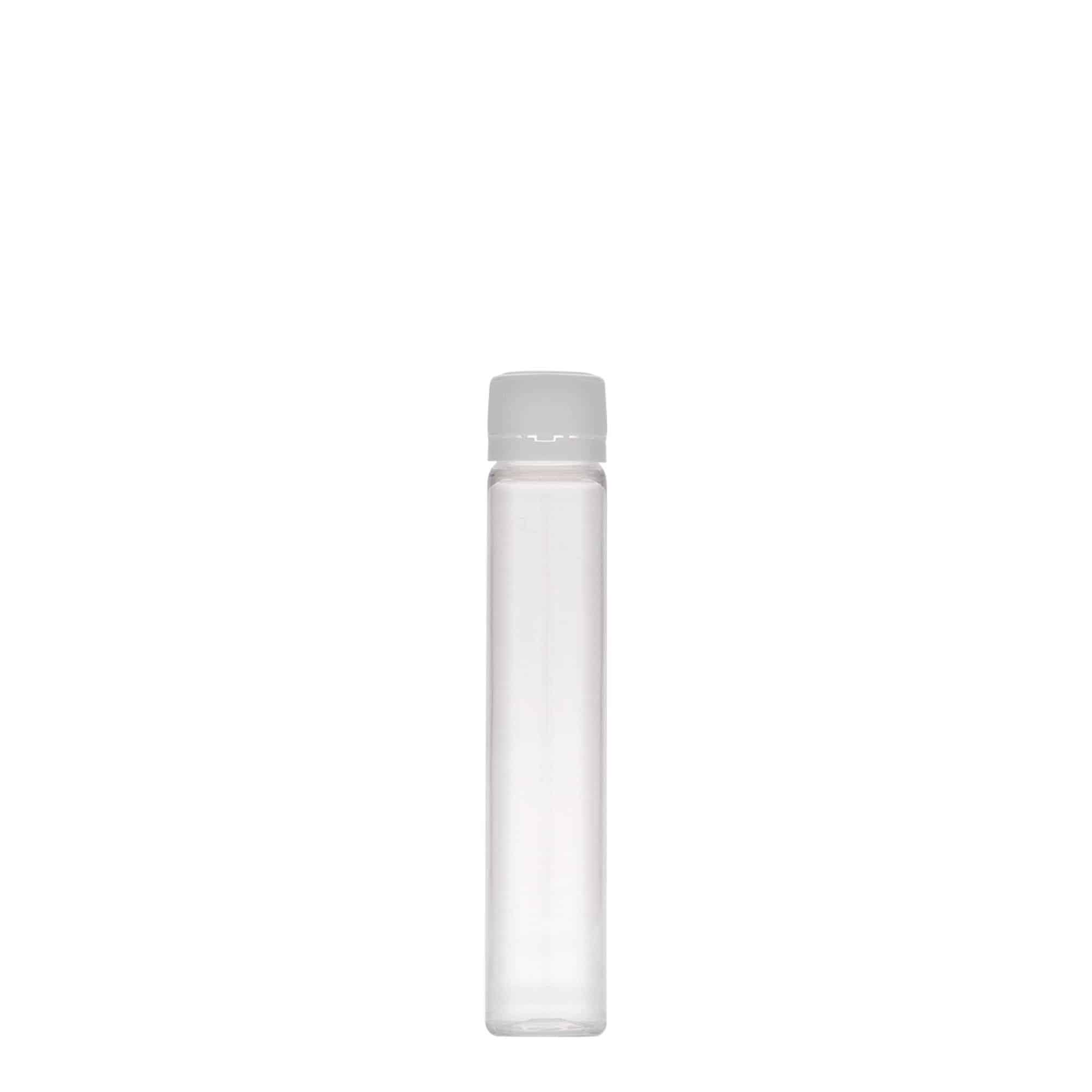 25 ml tubo PET, plástico, abertura: tampa de rosca