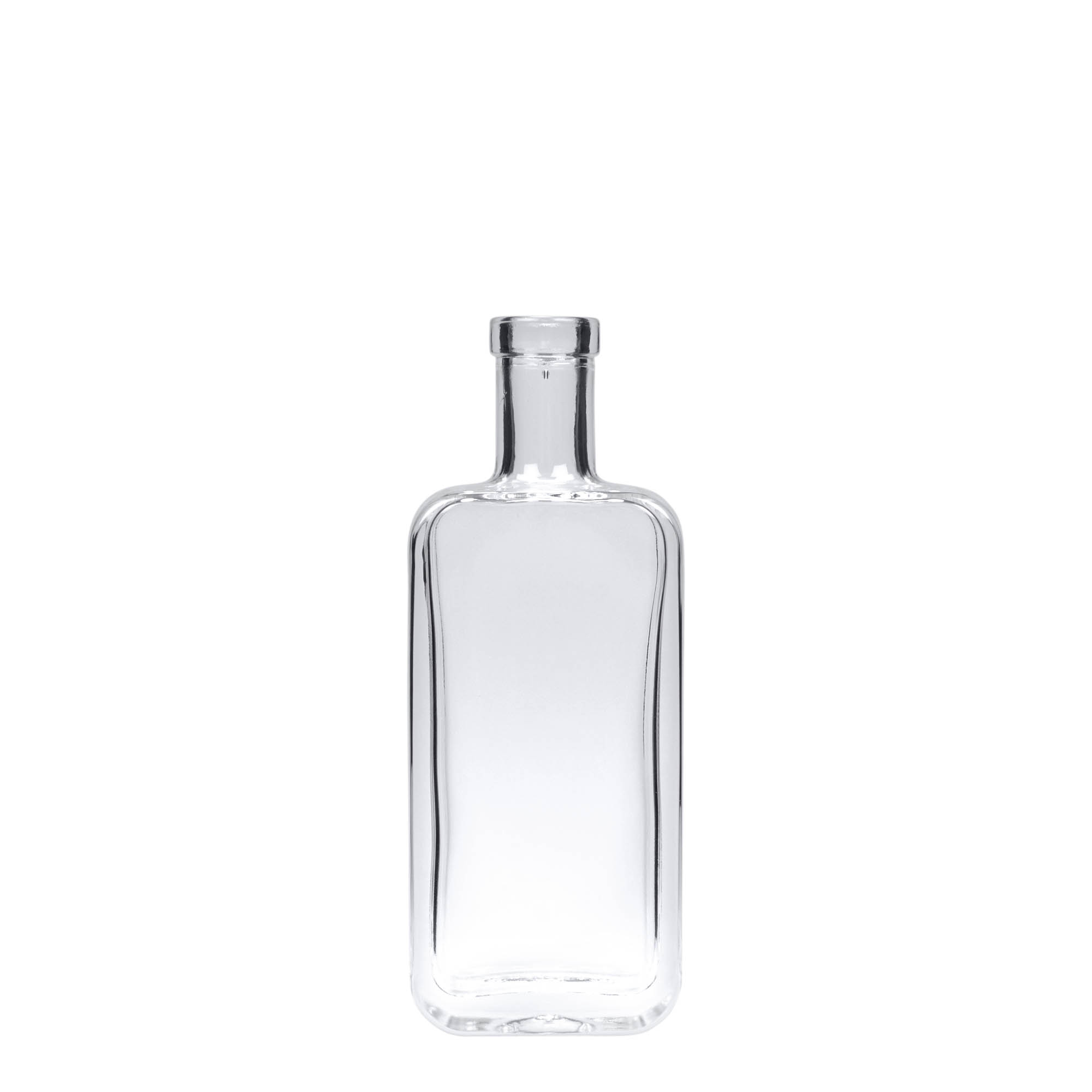 Frasco de vidro de 100 ml 'Nice', retangular, boca: cortiça