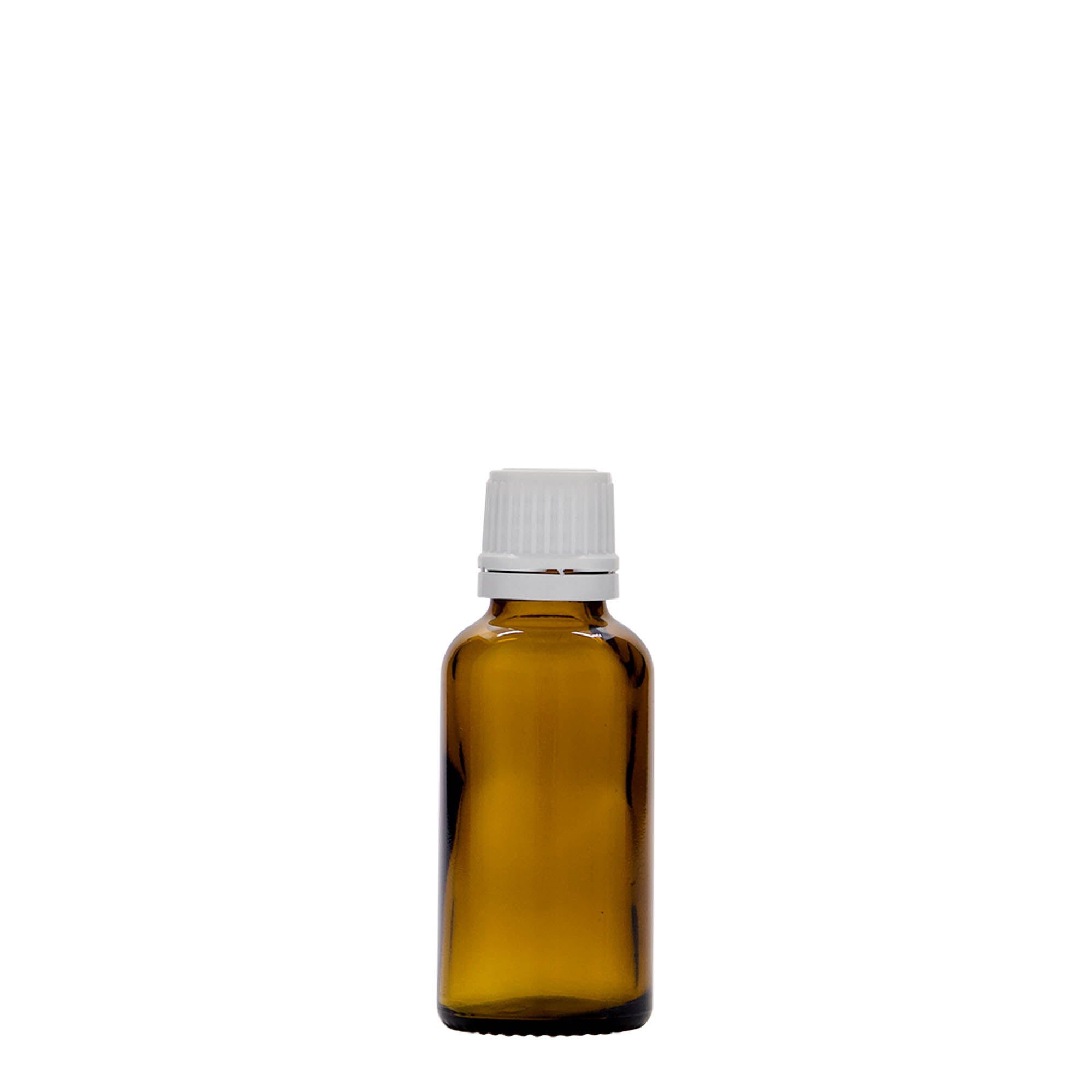 Frasco de medicamento de 30 ml, vidro, castanho, boca: DIN 18 Frasco de medicamento de 30 ml, vidro, castanho, boca: DIN 18