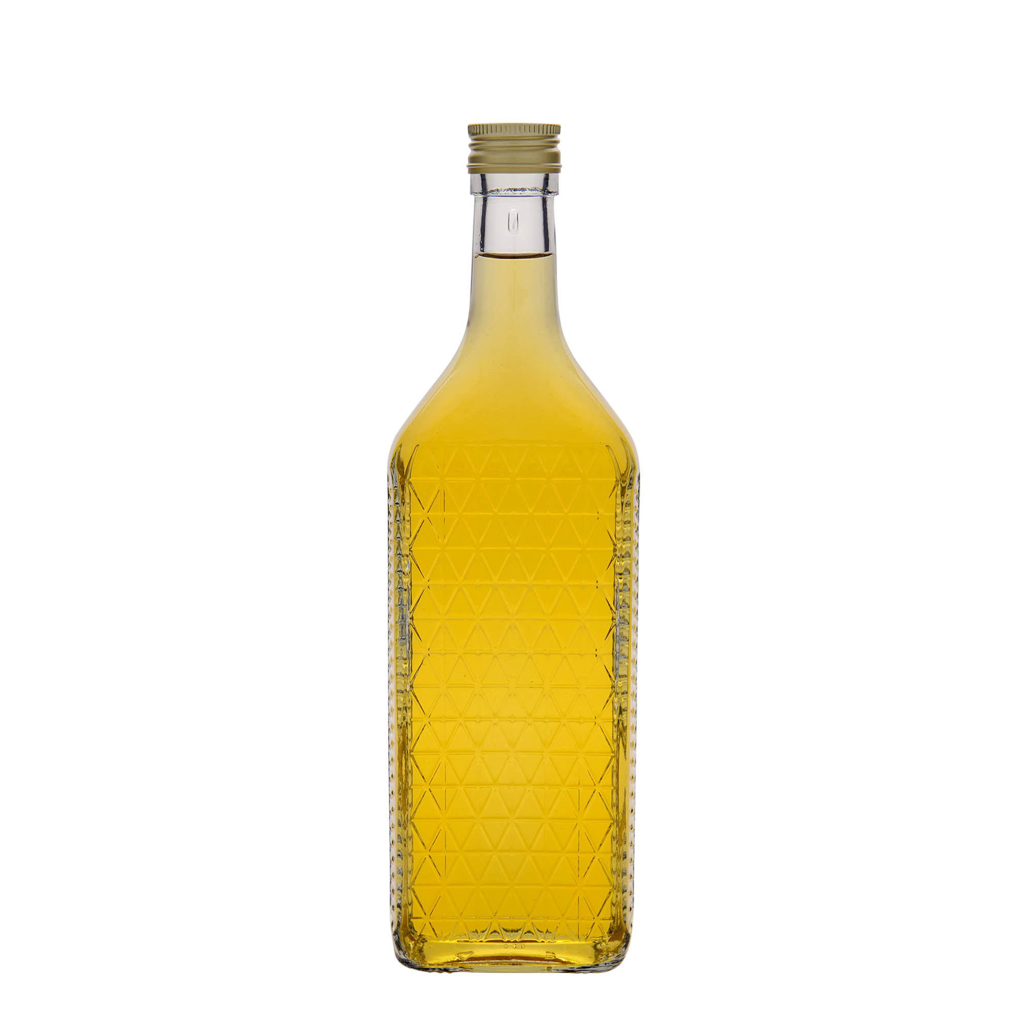 Garrafa de vidro de 700 ml 'Caruso', retangular, boca: PP 31,5