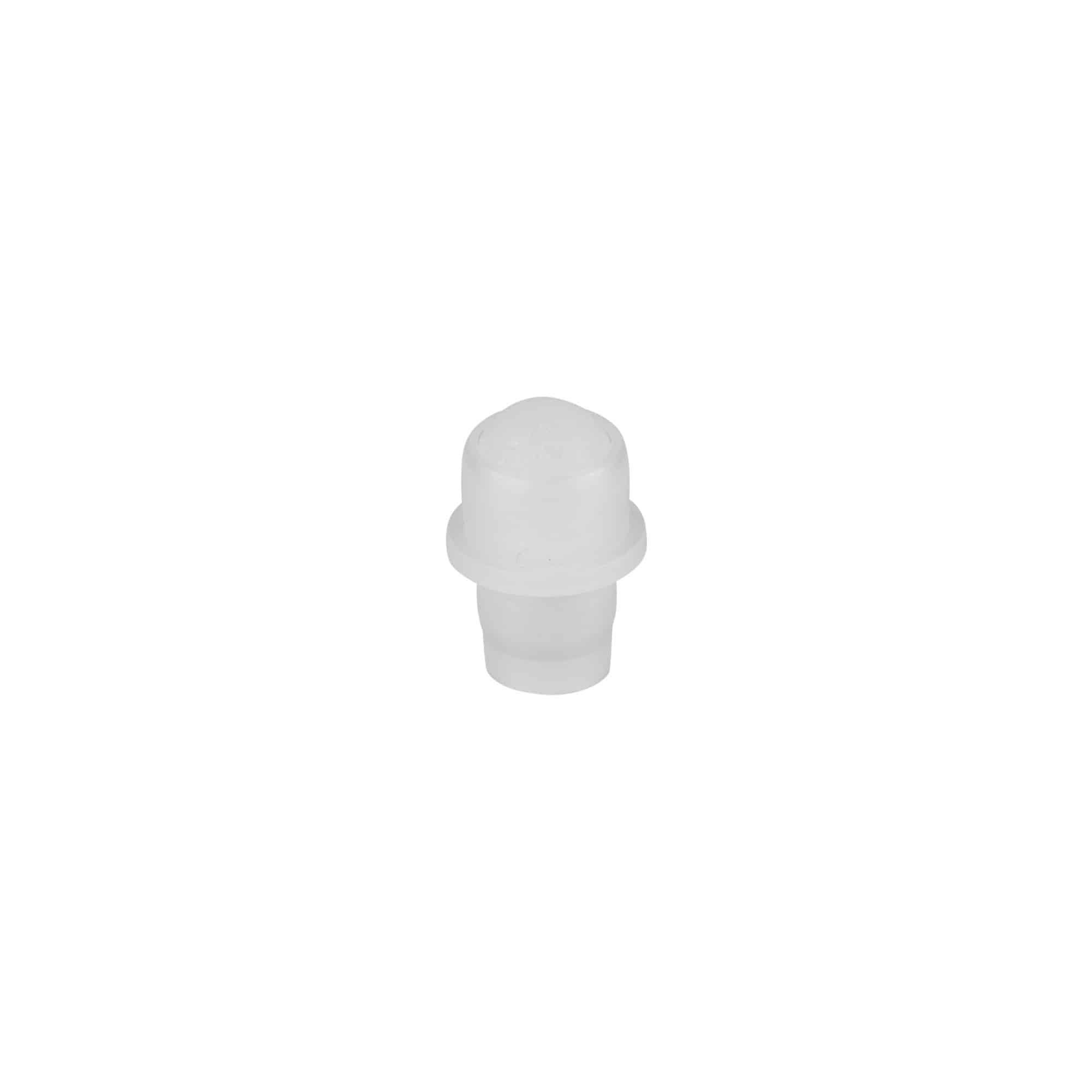 Inserção para frasco Roll-On de 10 ml, plástico PEBD, branco, natural