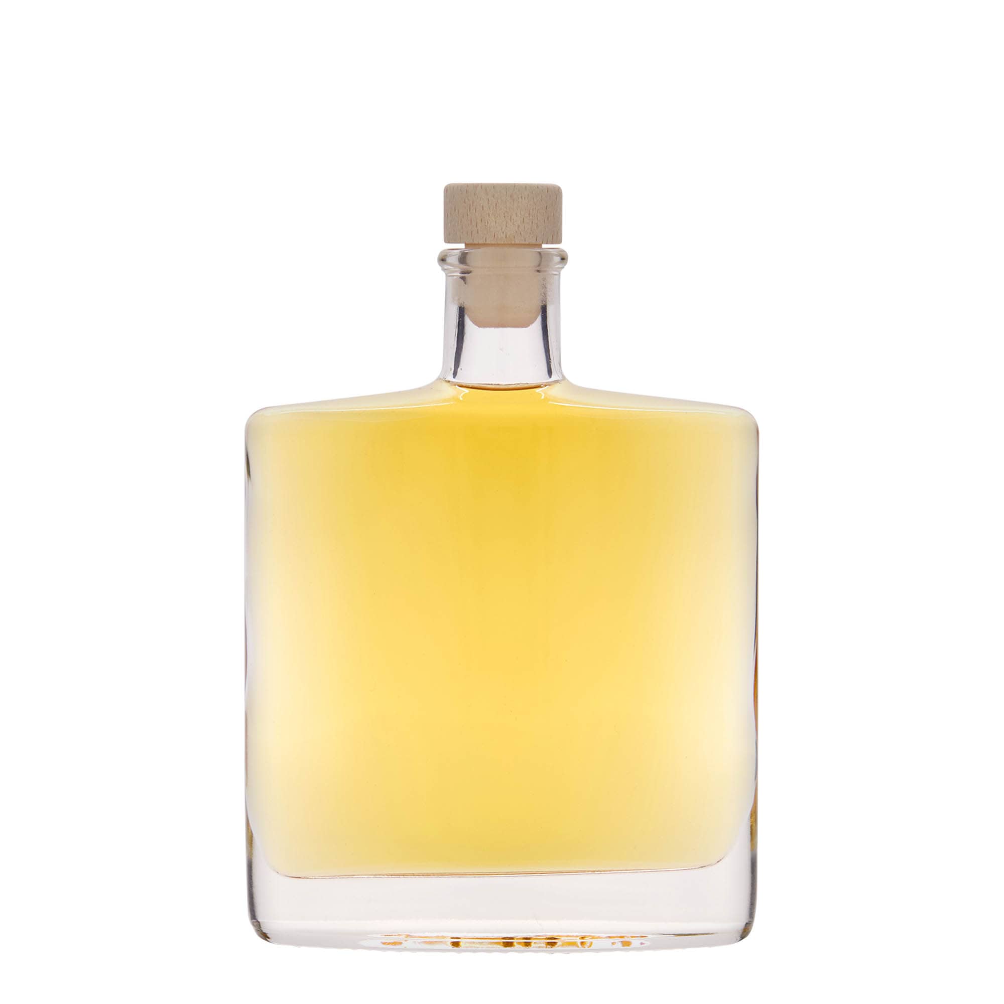 Garrafa de vidro de 350 ml 'Zorbas', oval, bocal: cortiça