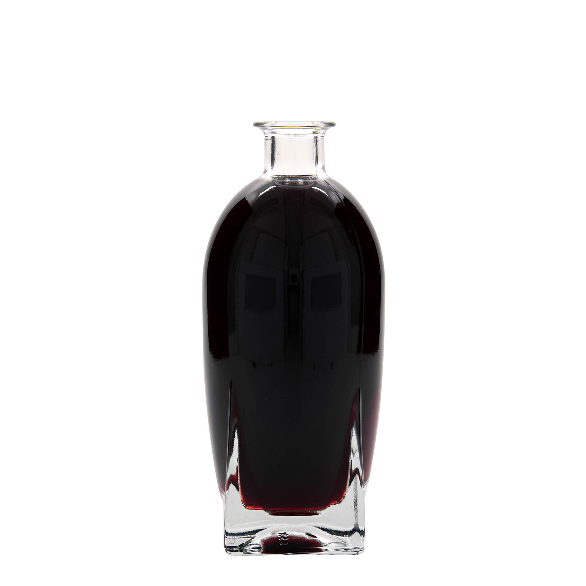 Garrafa de vidro de 500 ml 'Zino', quadrada, boca: cortiça Garrafa de vidro de 500 ml 'Zino', quadrada, boca: cortiça