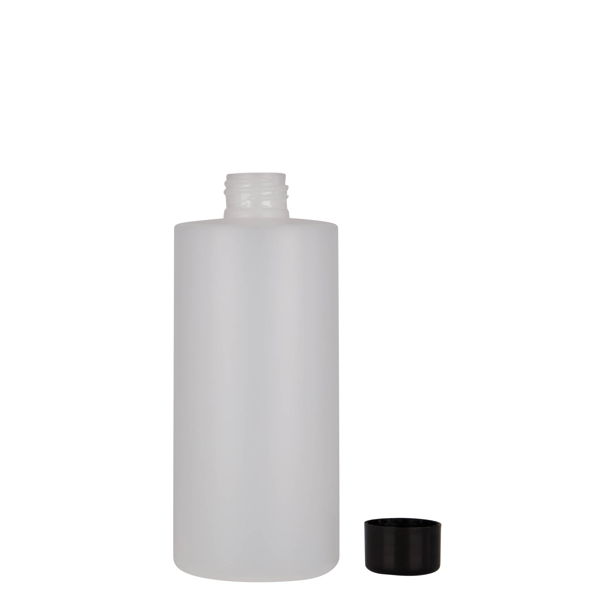 Frasco de plástico de 300 ml 'Pipe', HDPE, branco, bocal: 24/410