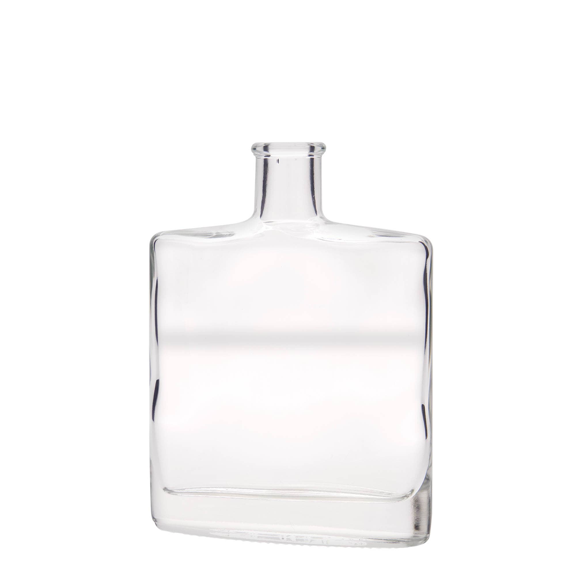 Garrafa de vidro de 350 ml 'Zorbas', oval, bocal: cortiça Garrafa de vidro de 350 ml 'Zorbas', oval, bocal: cortiça