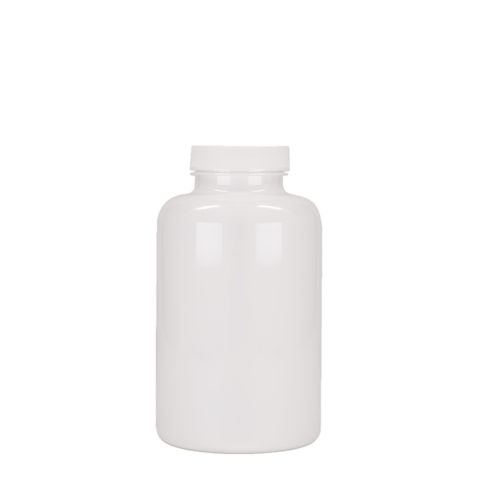 500 ml PET-Packer, plástico, branco, boca: GPI 45/400