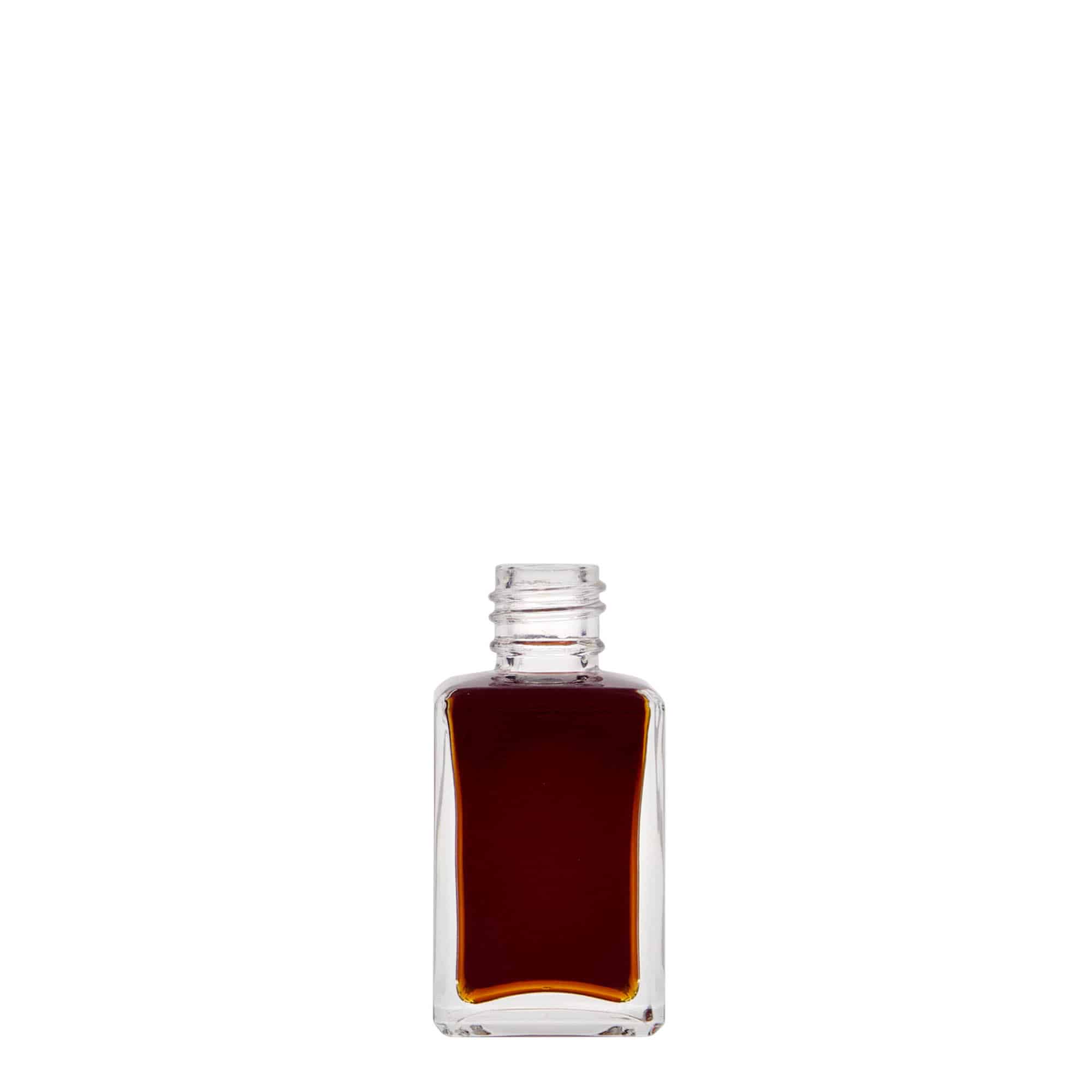 Frasco de vidro de 30 ml 'Tamme', quadrado, boca: PP 18 Frasco de vidro de 30 ml 'Tamme', quadrado, boca: PP 18