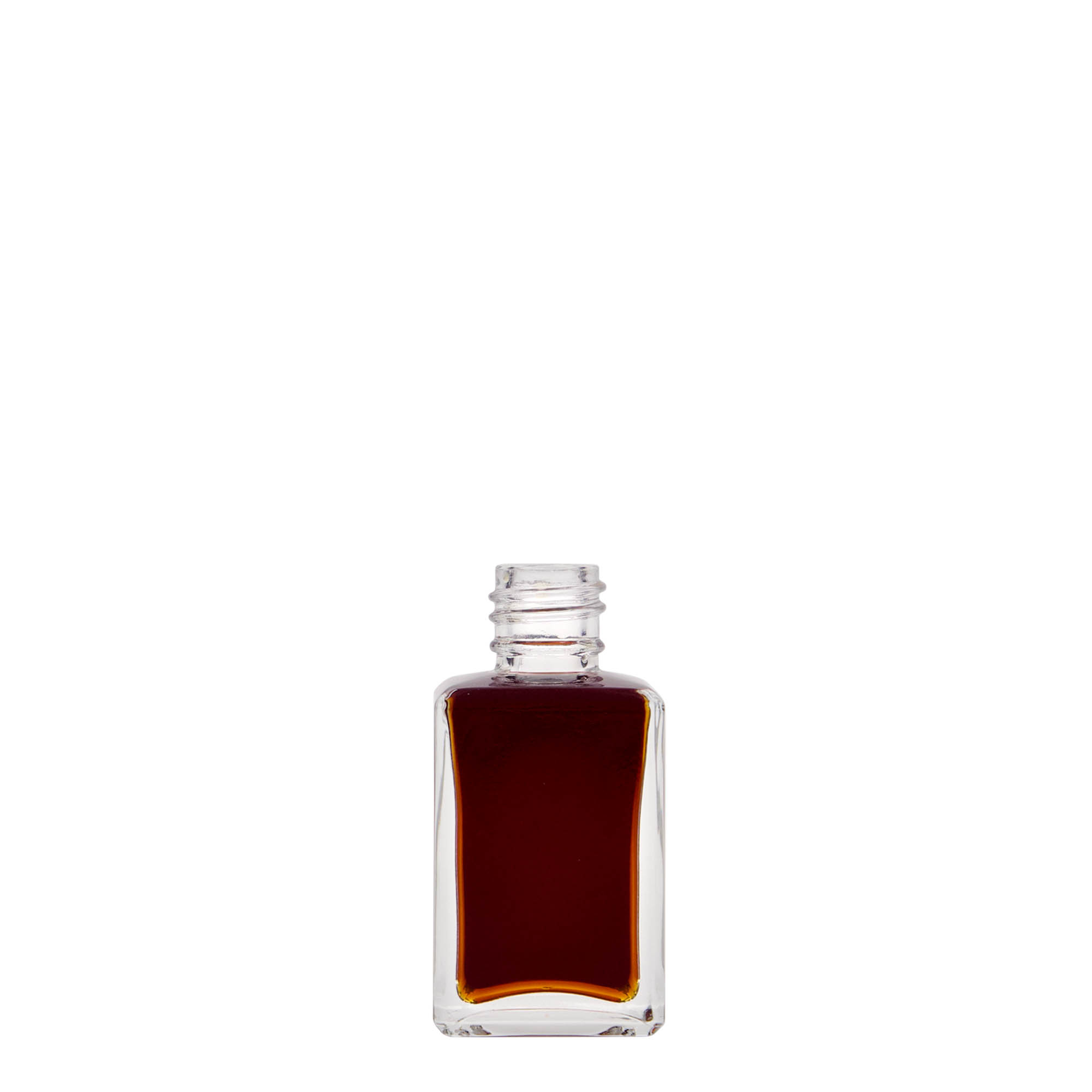 Frasco de vidro de 30 ml 'Tamme', quadrado, boca: PP 18 Frasco de vidro de 30 ml 'Tamme', quadrado, boca: PP 18