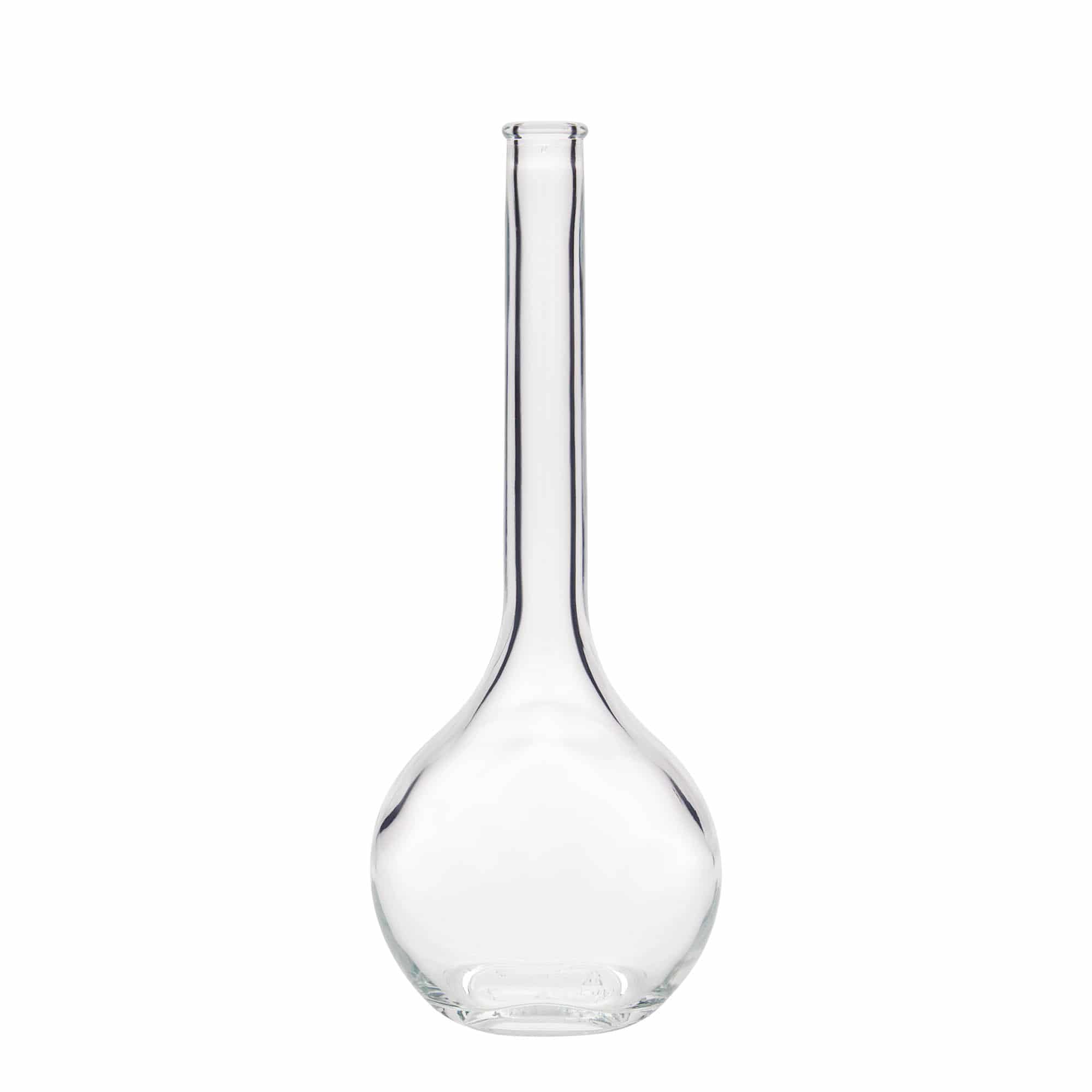 500 ml Garrafa de vidro 'Contessa', oval, boca: Cortiça