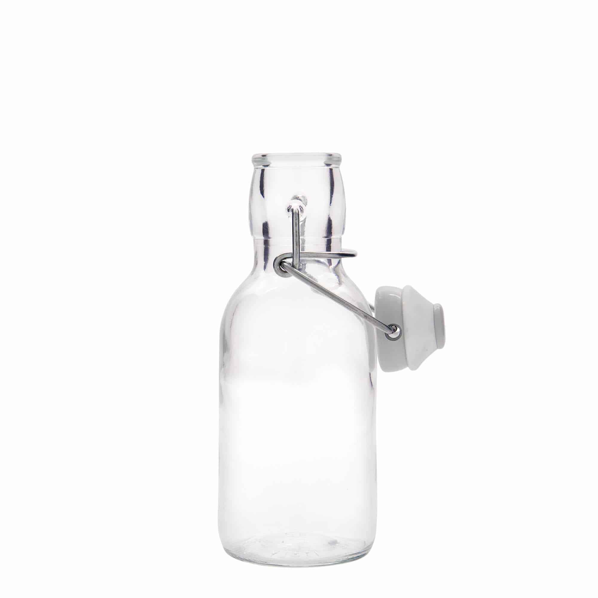 250 ml Garrafa de vidro 'Emilia', boca: Tampa mecânica 250 ml Garrafa de vidro 'Emilia', boca: Tampa mecânica