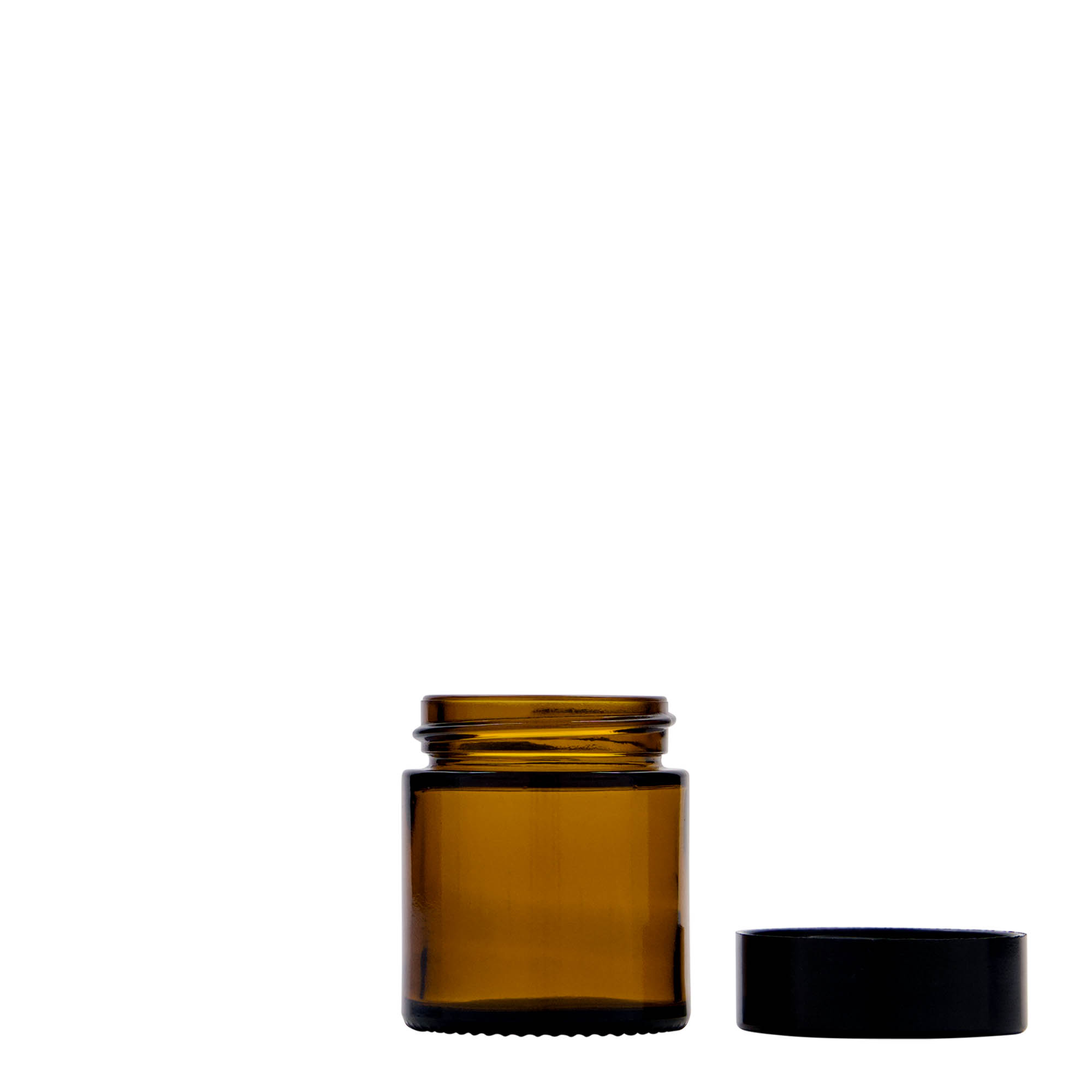 30 ml frasco 'Brown Line', vidro, castanho, abertura: tampa de rosca