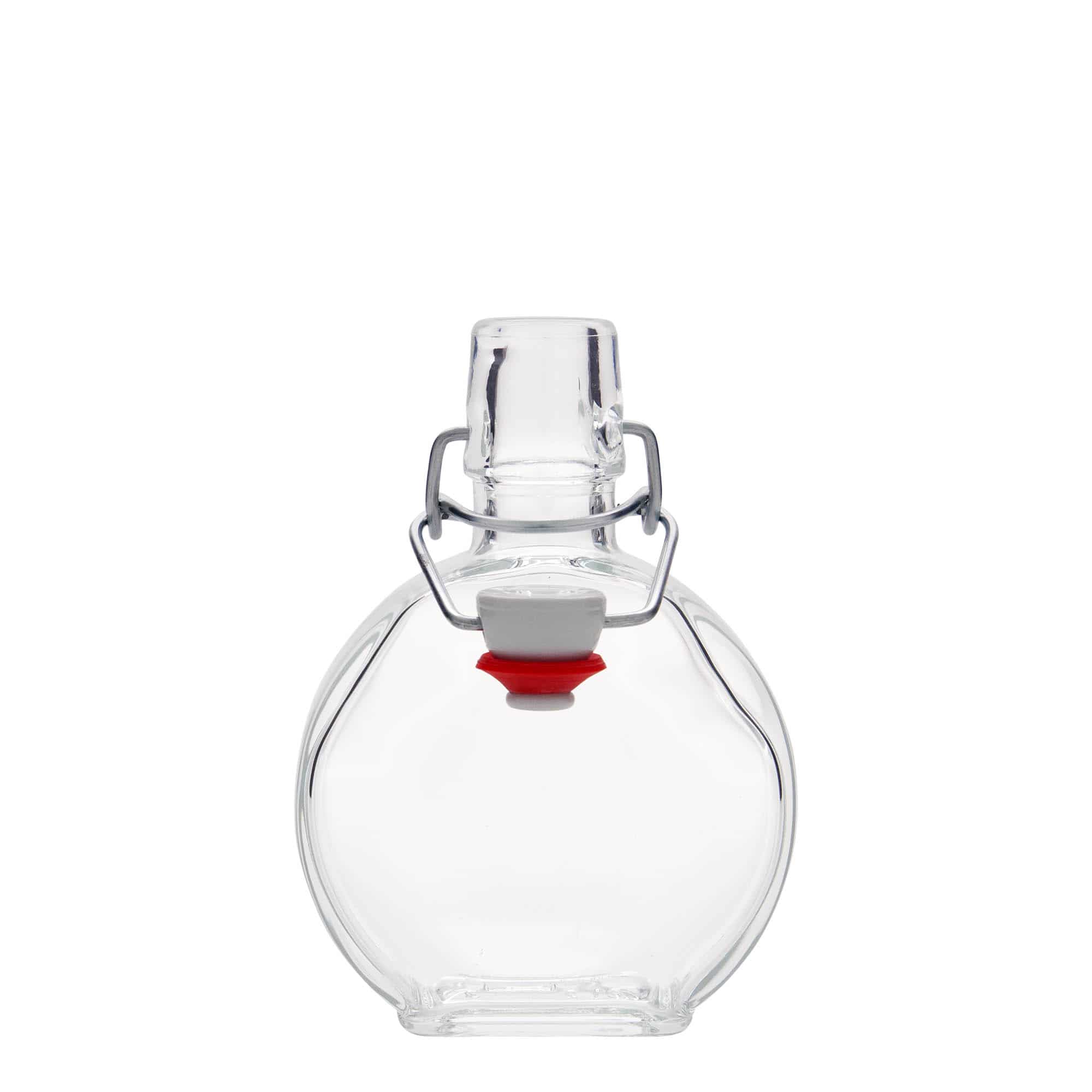 200 ml Garrafa de vidro 'Sensatione', retangular, boca: Tampa mecânica