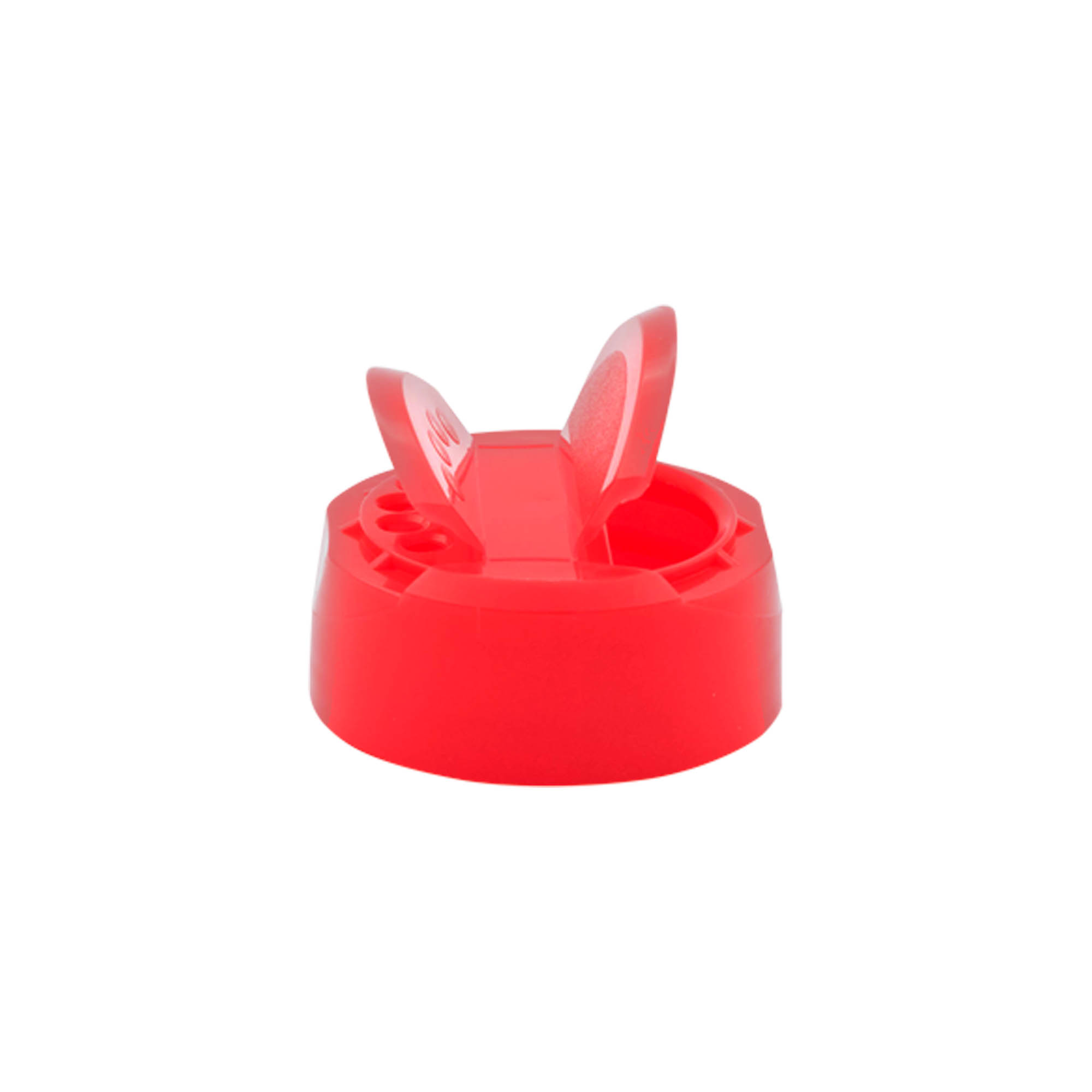 Tampa de frasco para especiarias com dispersor, plástico PP, vermelho, para abertura: 38/400 Tampa de frasco para especiarias com dispersor, plástico PP, vermelho, para abertura: 38/400