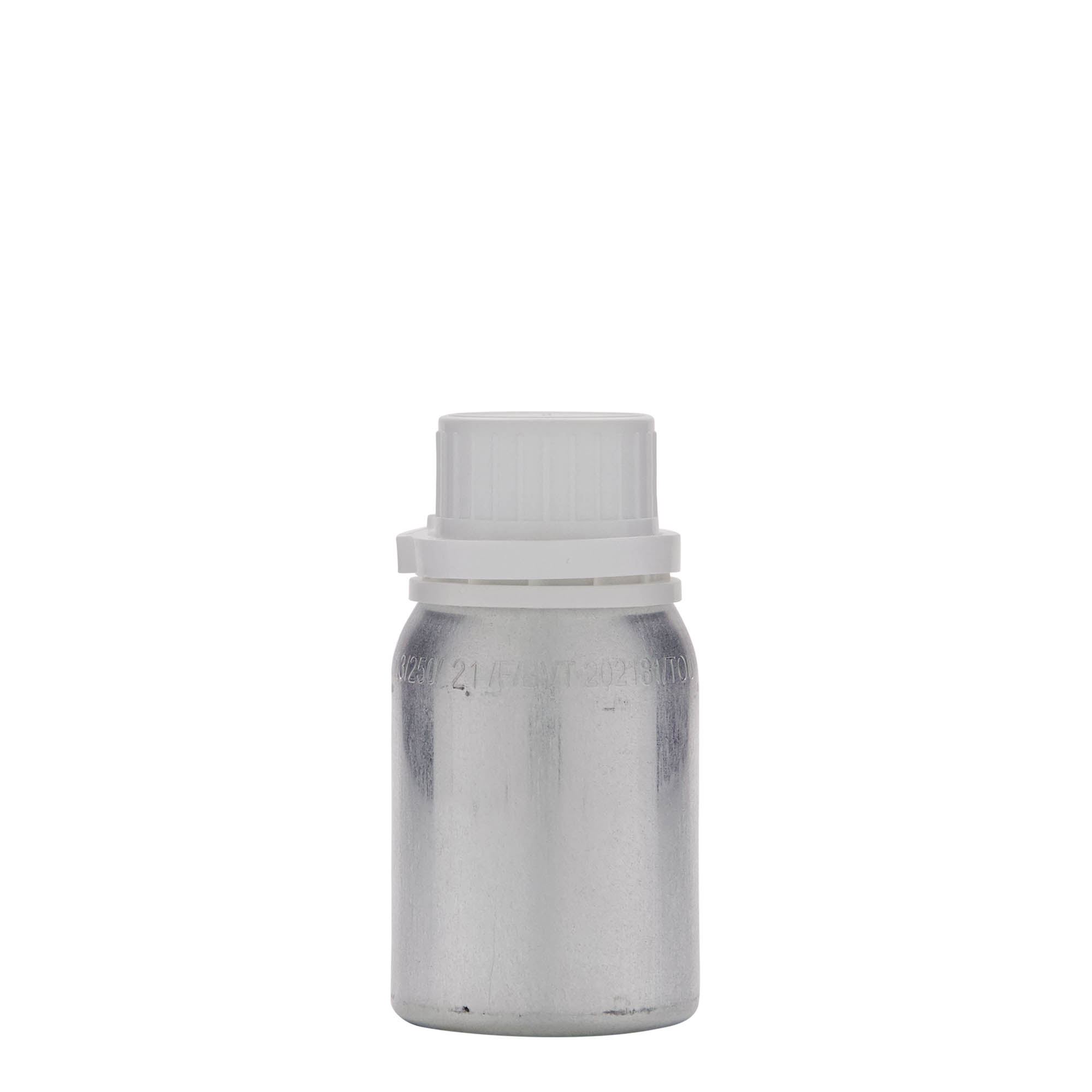 Frasco de alumínio 125 ml, metal, prata, boca: DIN 32 Frasco de alumínio 125 ml, metal, prata, boca: DIN 32