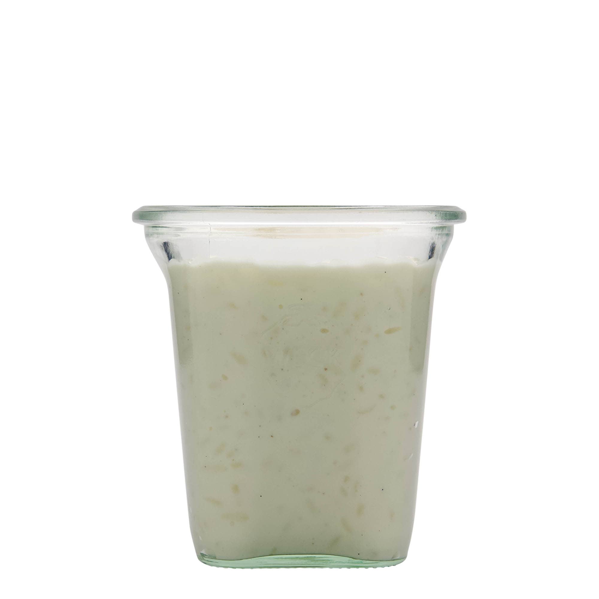 545 ml WECK Quadroglas, quadrado, abertura: borda redonda