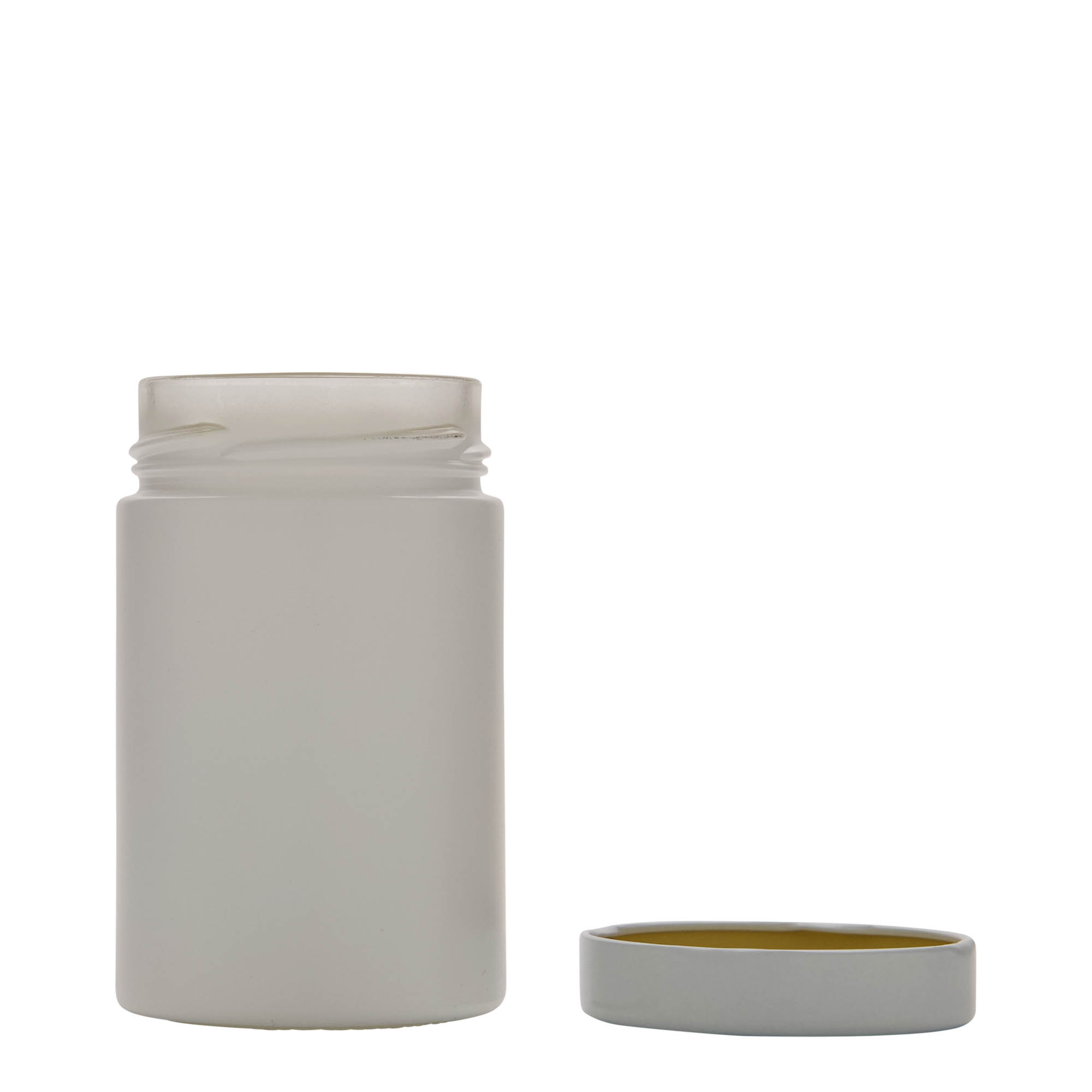 327 ml Copo redondo 'Aurora', branco, Boca: Deep-Twist-Off (DTO 66) 327 ml Copo redondo 'Aurora', branco, Boca: Deep-Twist-Off (DTO 66)