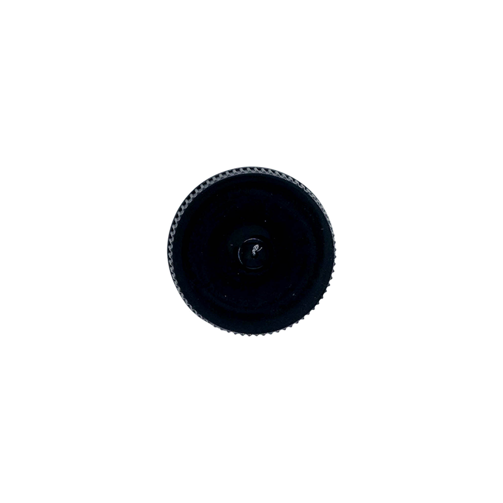 Tampa de rosca com inserto EPE, plástico PE, preto, para boca: DIN 25