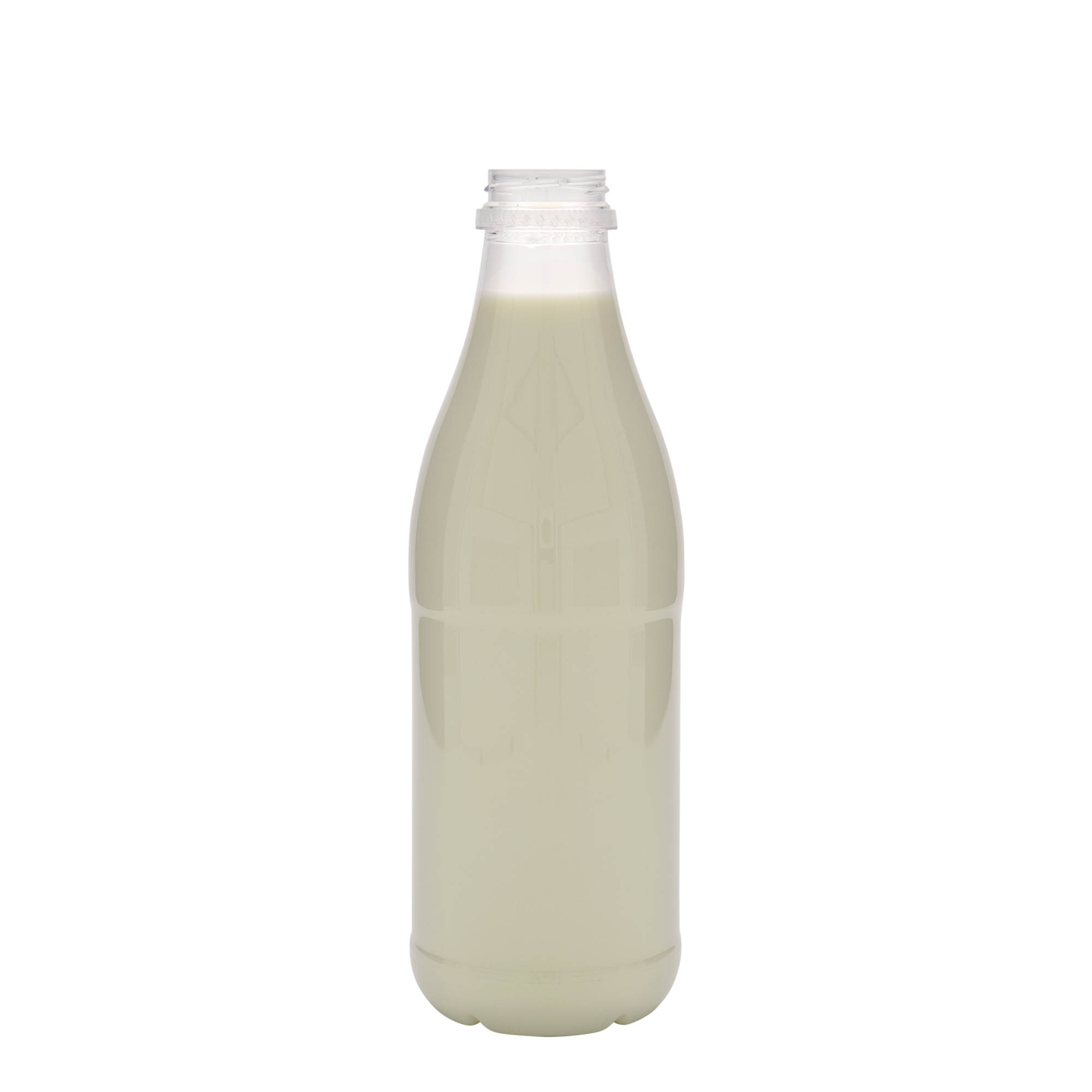 Garrafa PET de 1.000 ml 'Milk and Juice', plástico, boca: 38 mm