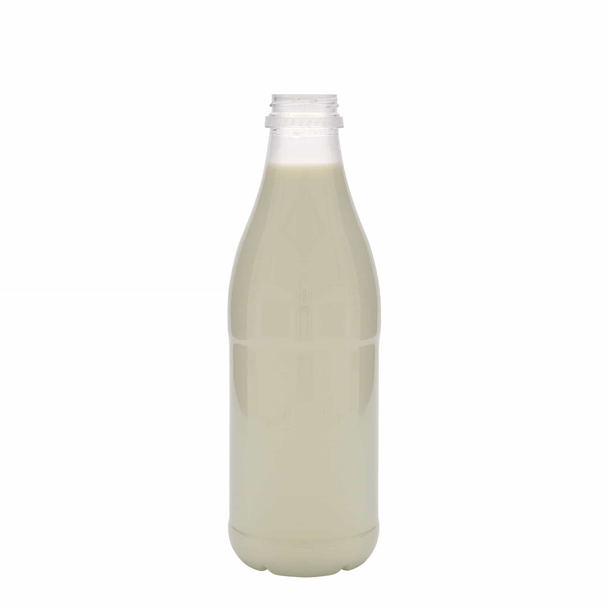 Garrafa PET de 1.000 ml 'Milk and Juice', plástico, boca: 38 mm