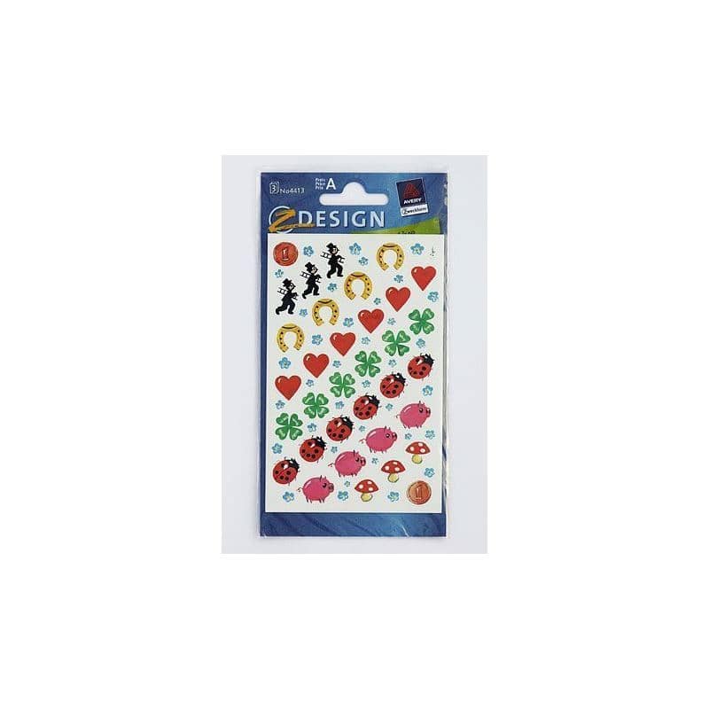 Autocolantes Zweckform 'Amuleto da Sorte', papel, multicolorido