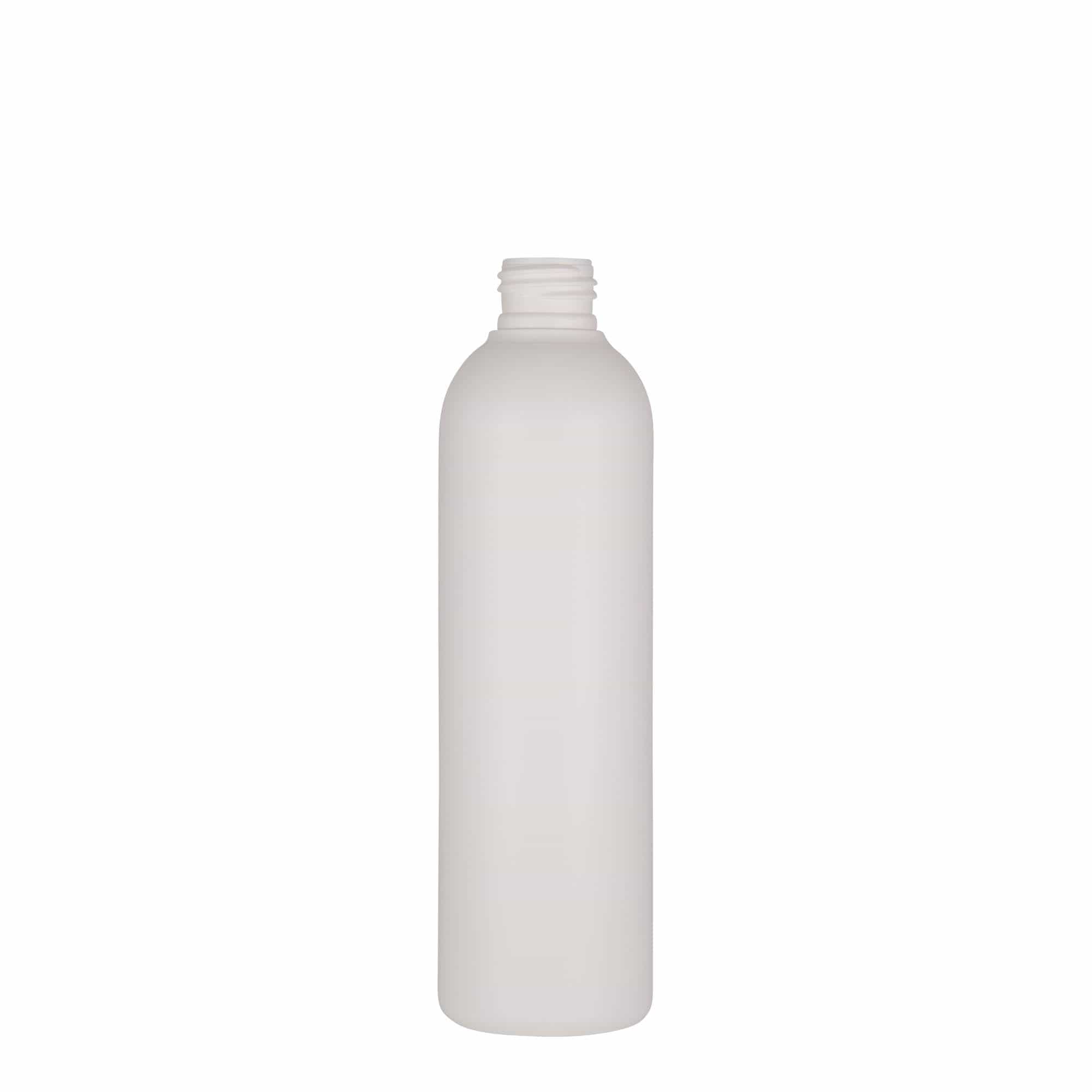 Frasco de plástico de 250 ml 'Tuffy', HDPE, branco, bocal: 24/410