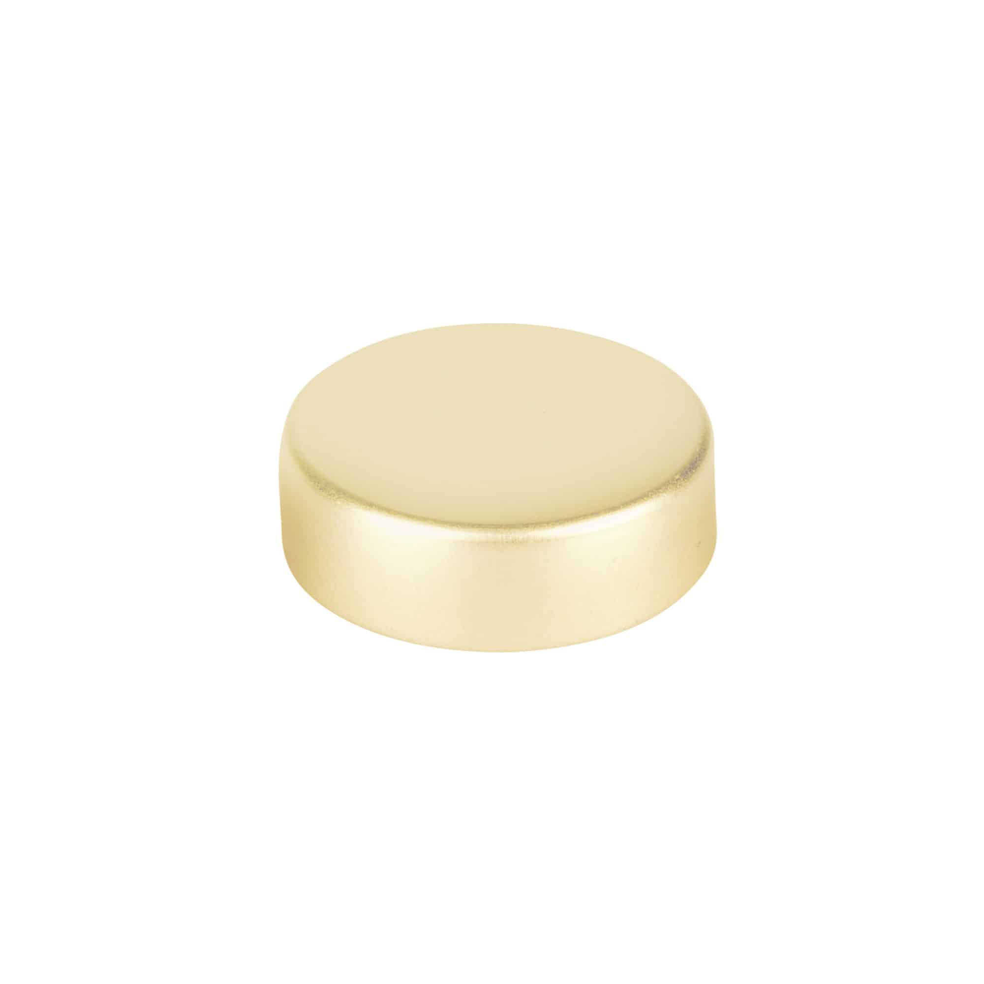 Tampa de rosca, plástico ABS, dourado, boca: GPI 33/400