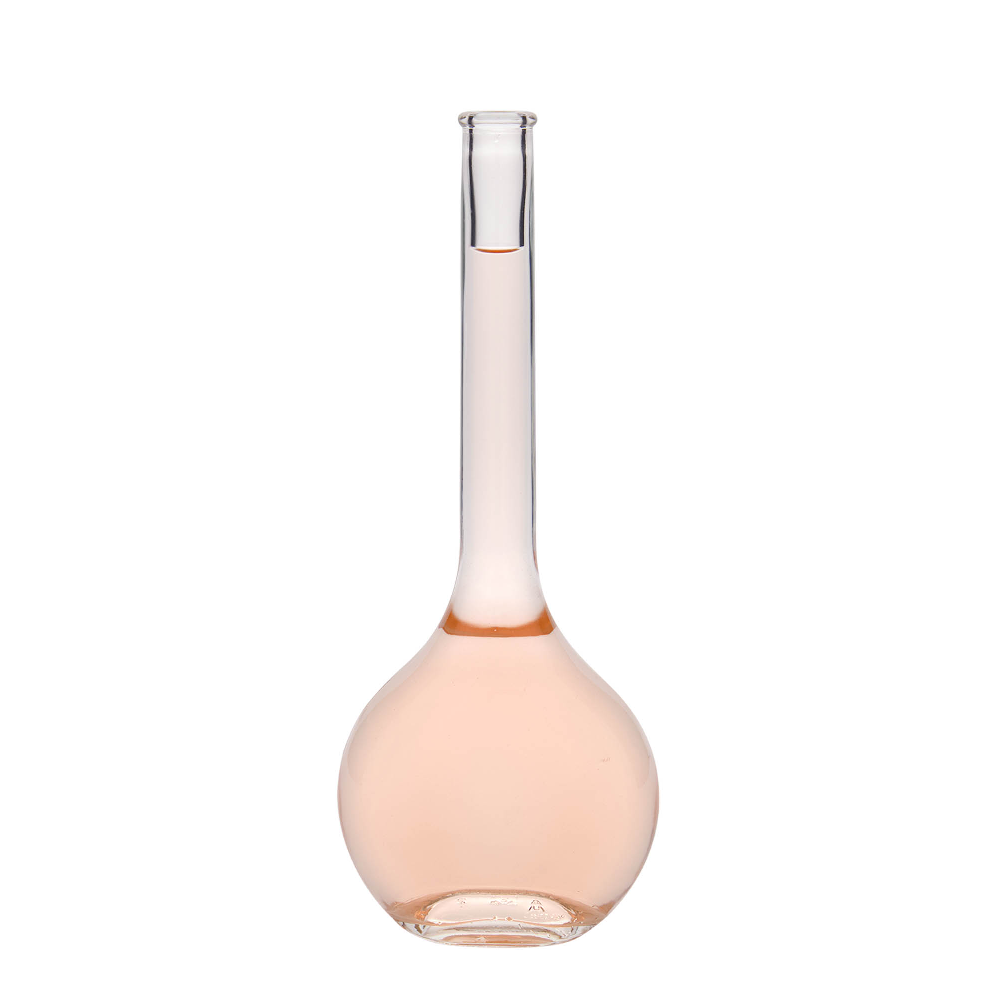 Garrafa de vidro de 500 ml 'Contessa', oval, boca: cortiça
