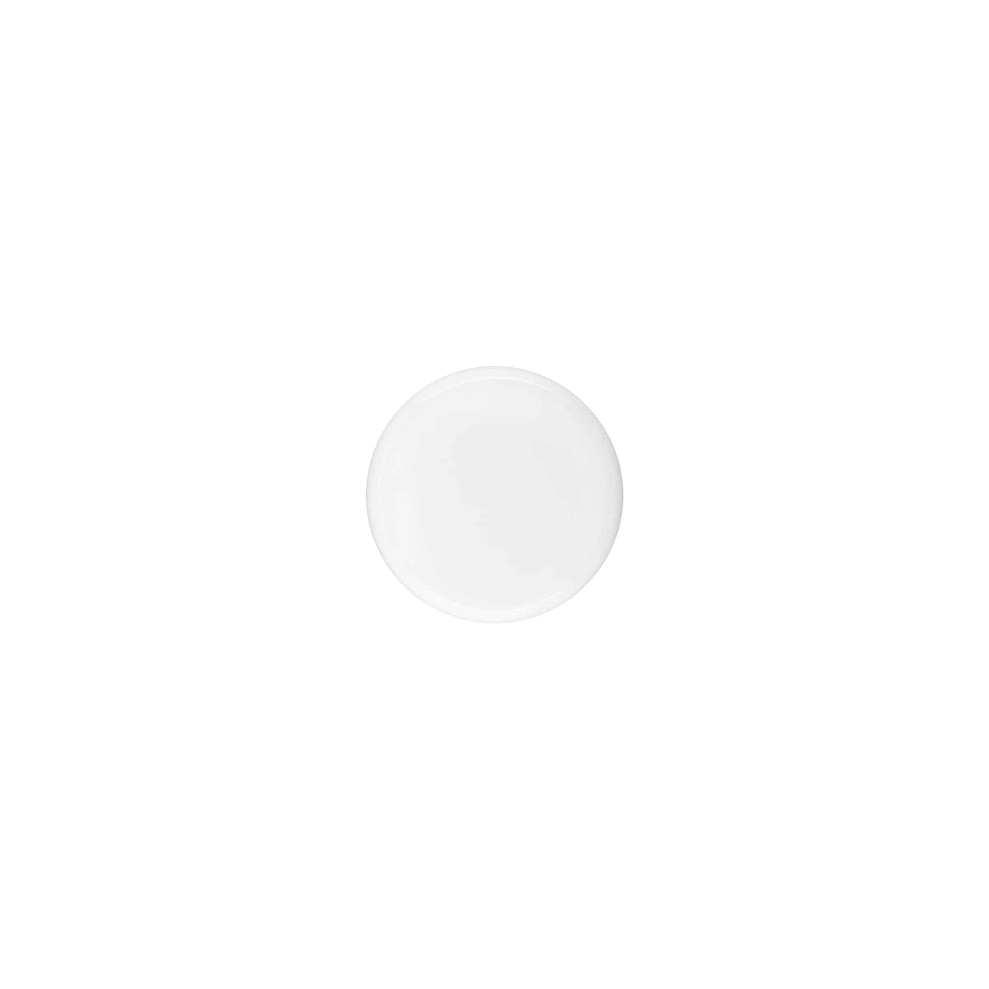 Tampa de rosca para 5 ml 'Bianca', plástico PP, branco