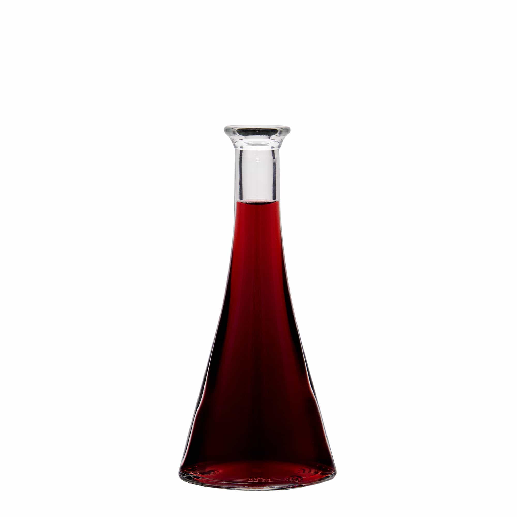 Frasco de vidro de 100 ml 'Veronica', semi-redondo, boca: cortiça