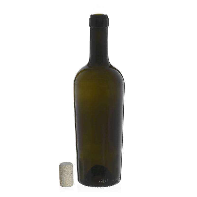Garrafa de vinho 750 ml 'Imperiale', verde antigo, gargalo: cortiça