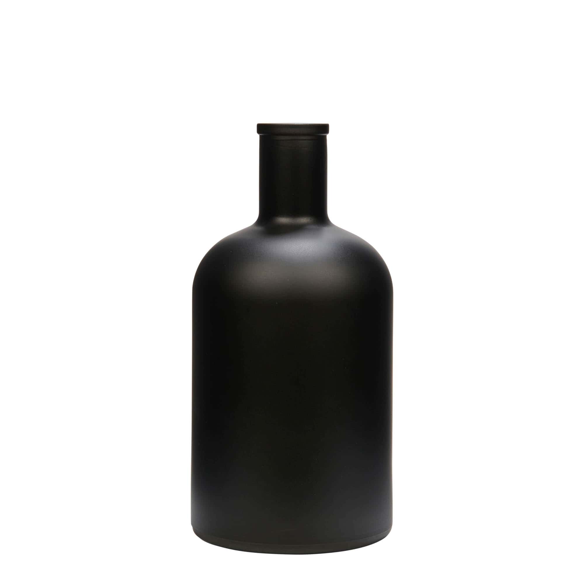 700 ml Garrafa de vidro 'Gerardino', preto, boca: Cortiça 700 ml Garrafa de vidro 'Gerardino', preto, boca: Cortiça
