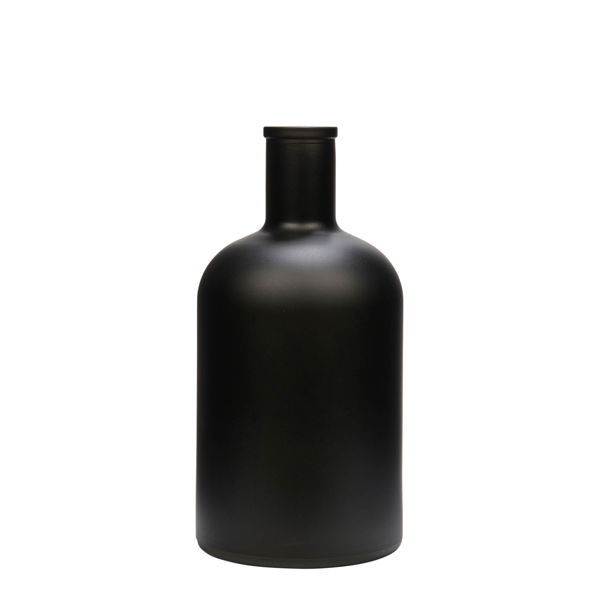 Garrafa de vidro de 700 ml 'Gerardino', preta, boca: cortiça