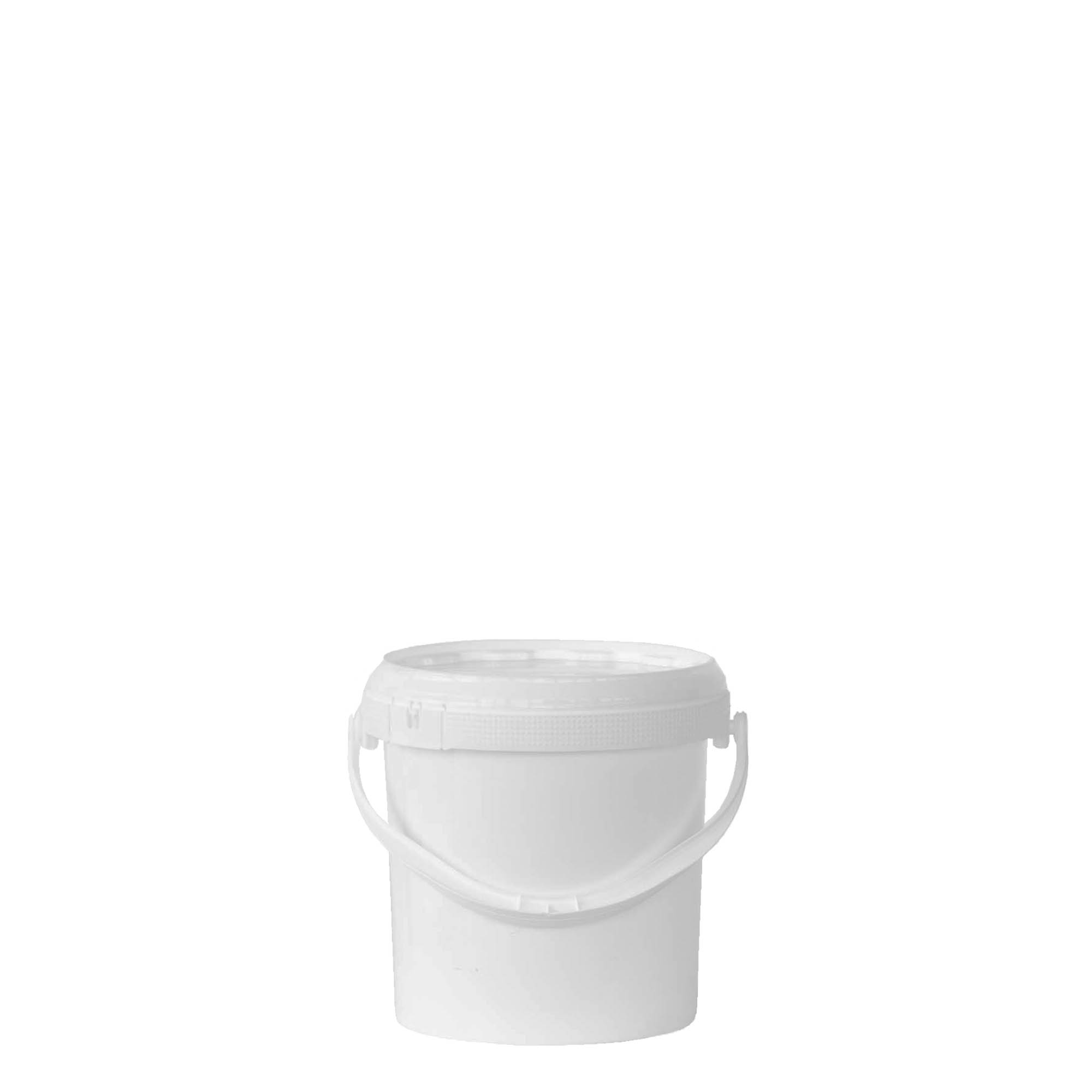 1 balde de 1 l, plástico PP, branco