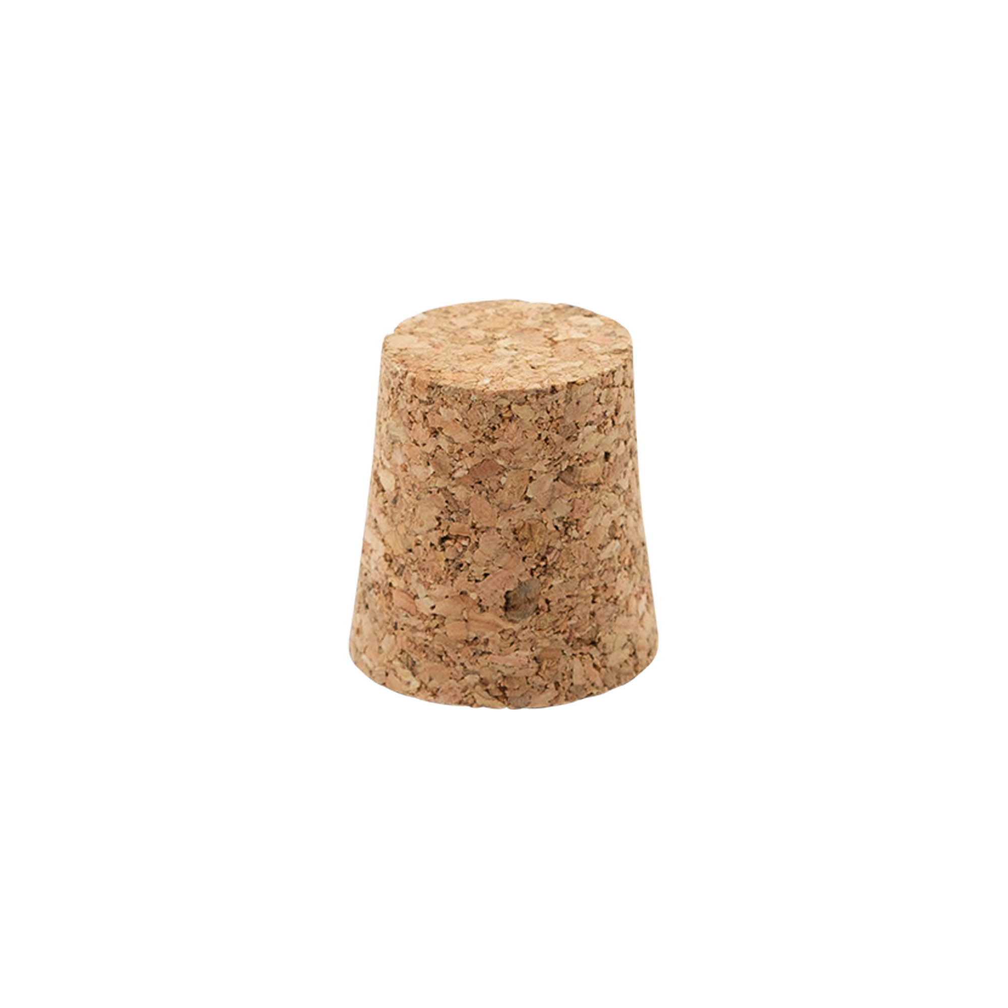 Rolha cónica 21-26 x 27, rolha prensada, bege, para bocal: cortiça Rolha cónica 21-26 x 27, rolha prensada, bege, para bocal: cortiça