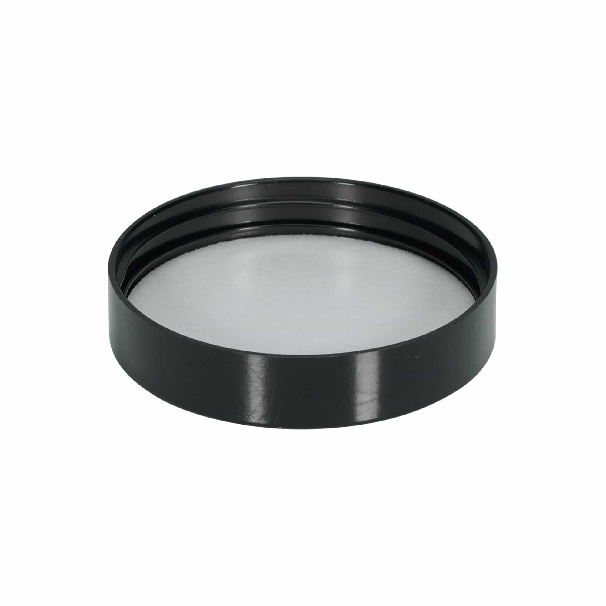 120 ml Tampa de rosca 'Brown Line', plástico HPM, preto